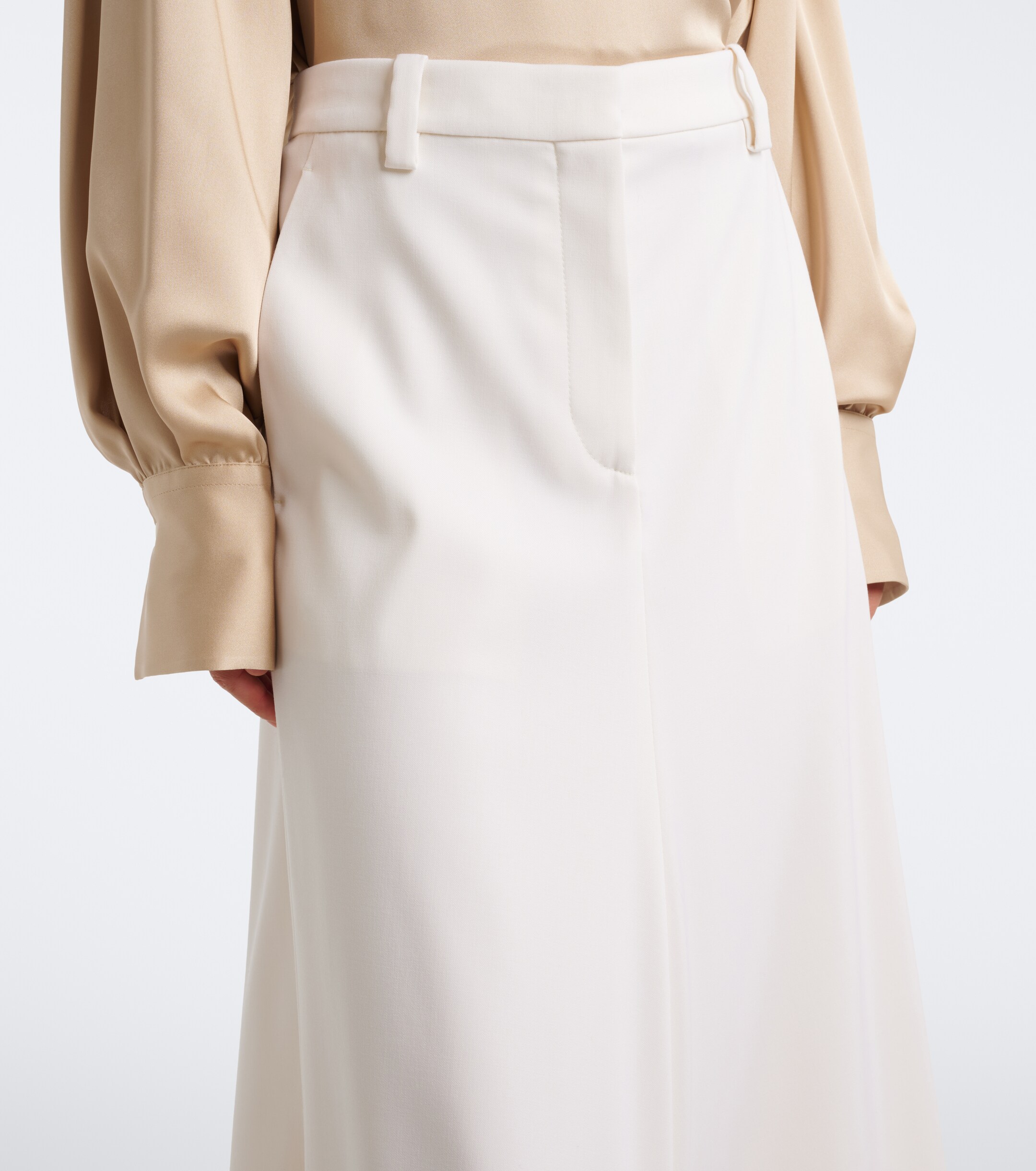 Brunello Cucinelli Brunello Cucinelli Monili wool midi skirt