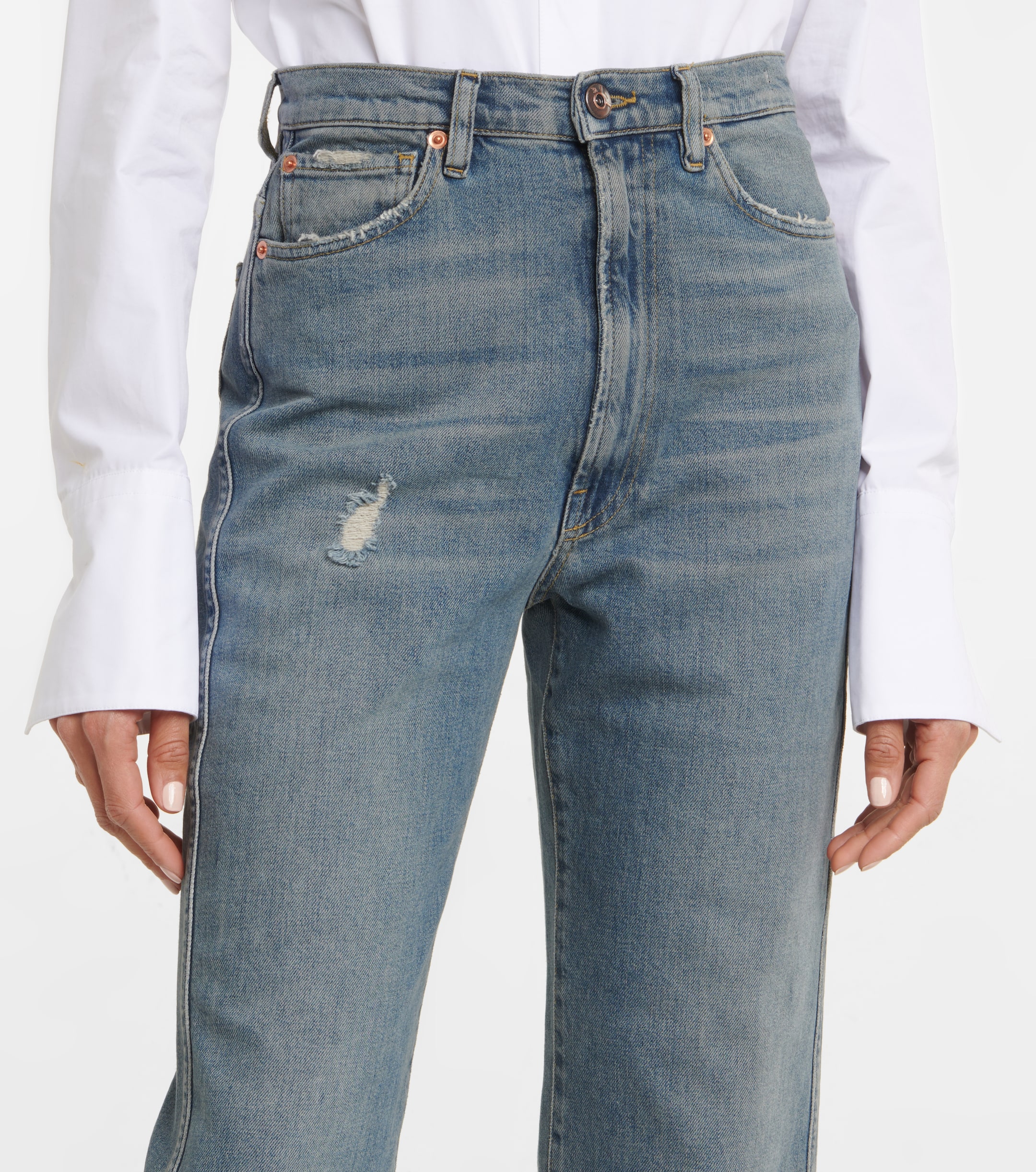 3x1 N.Y.C. Claudia Extreme high-rise straight jeans
