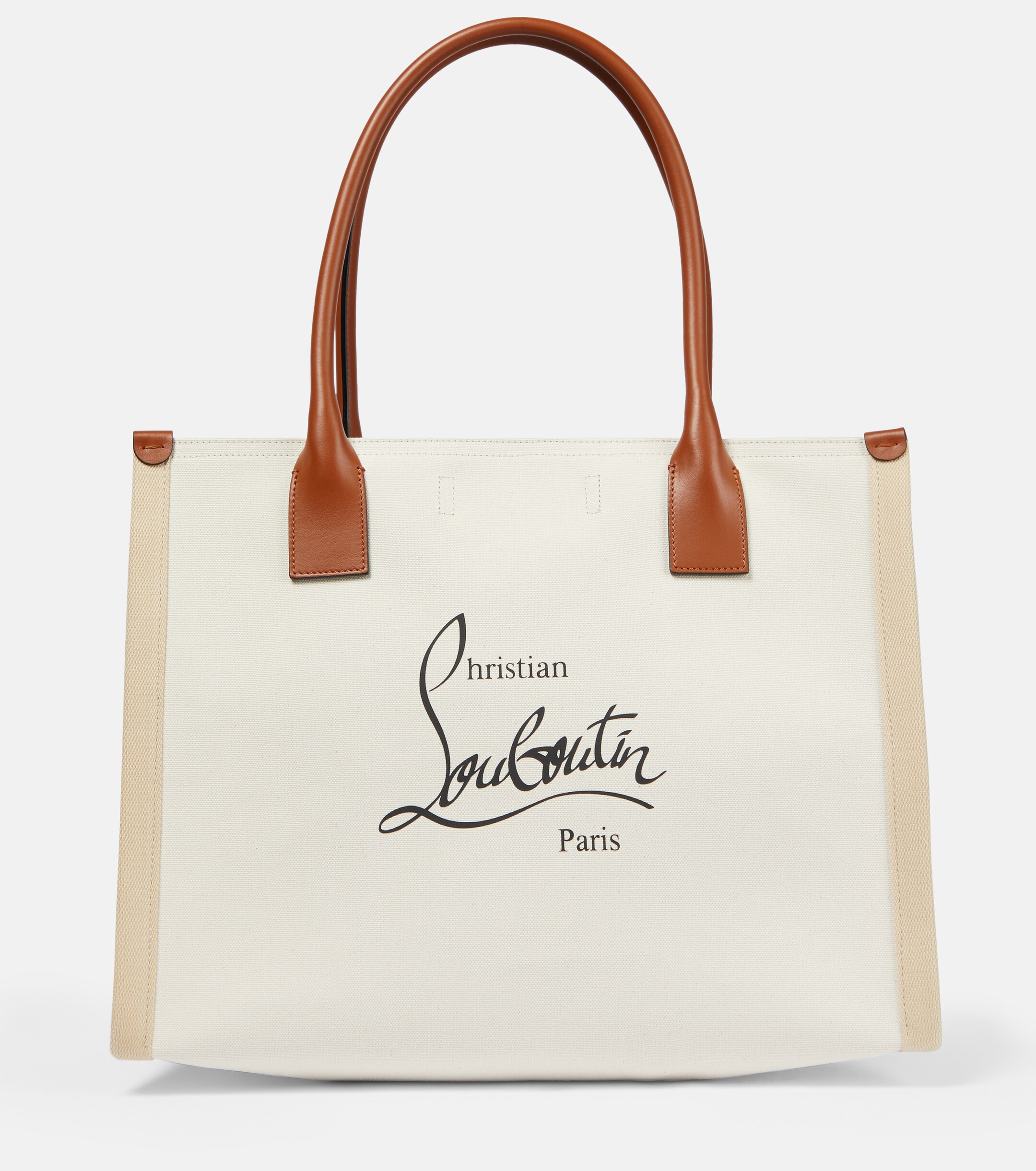 CHRISTIAN LOUBOUTIN Nastroloubi Large canvas tote bag