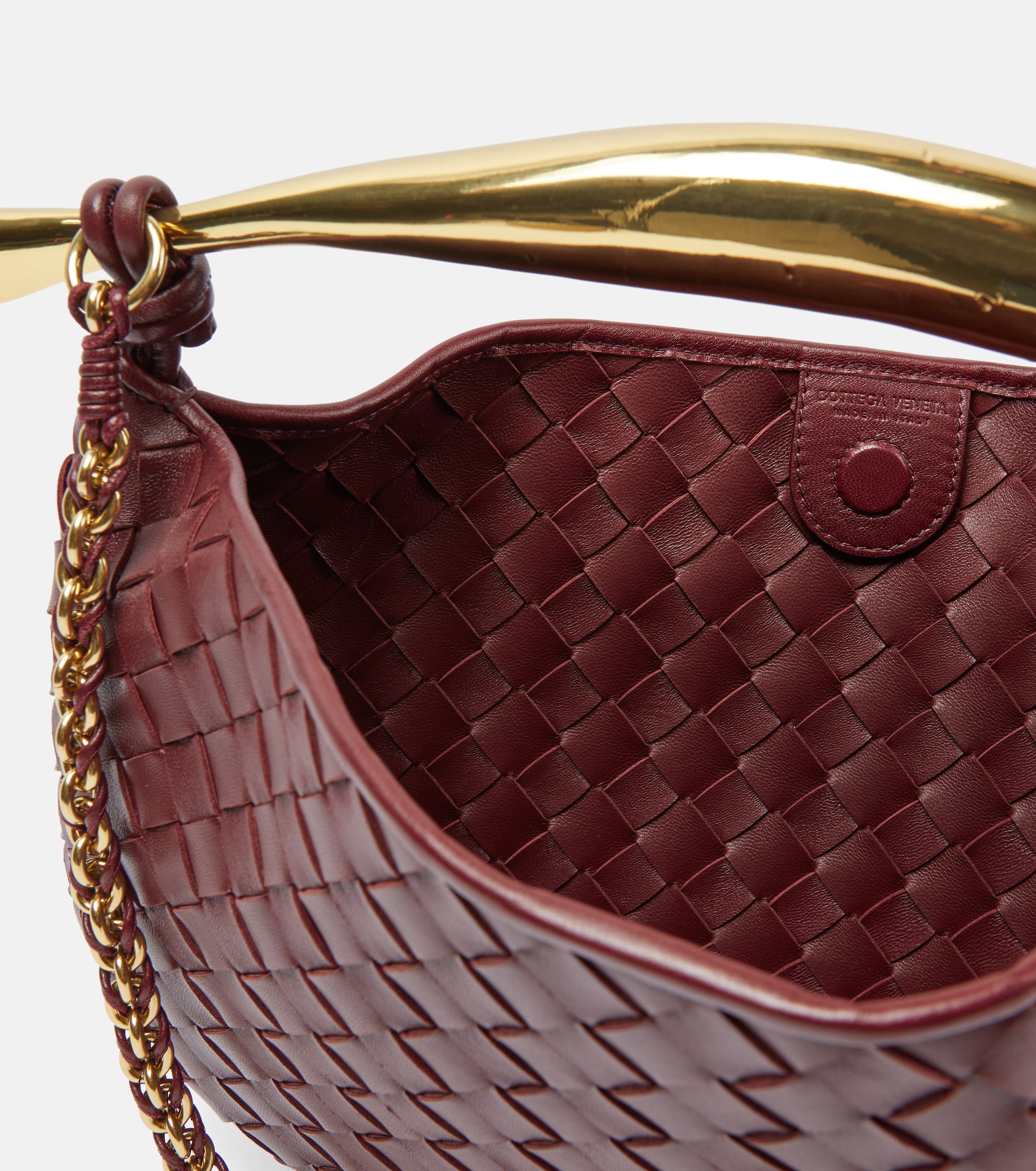 Bottega Veneta Sardine Chain Intrecciato leather tote bag