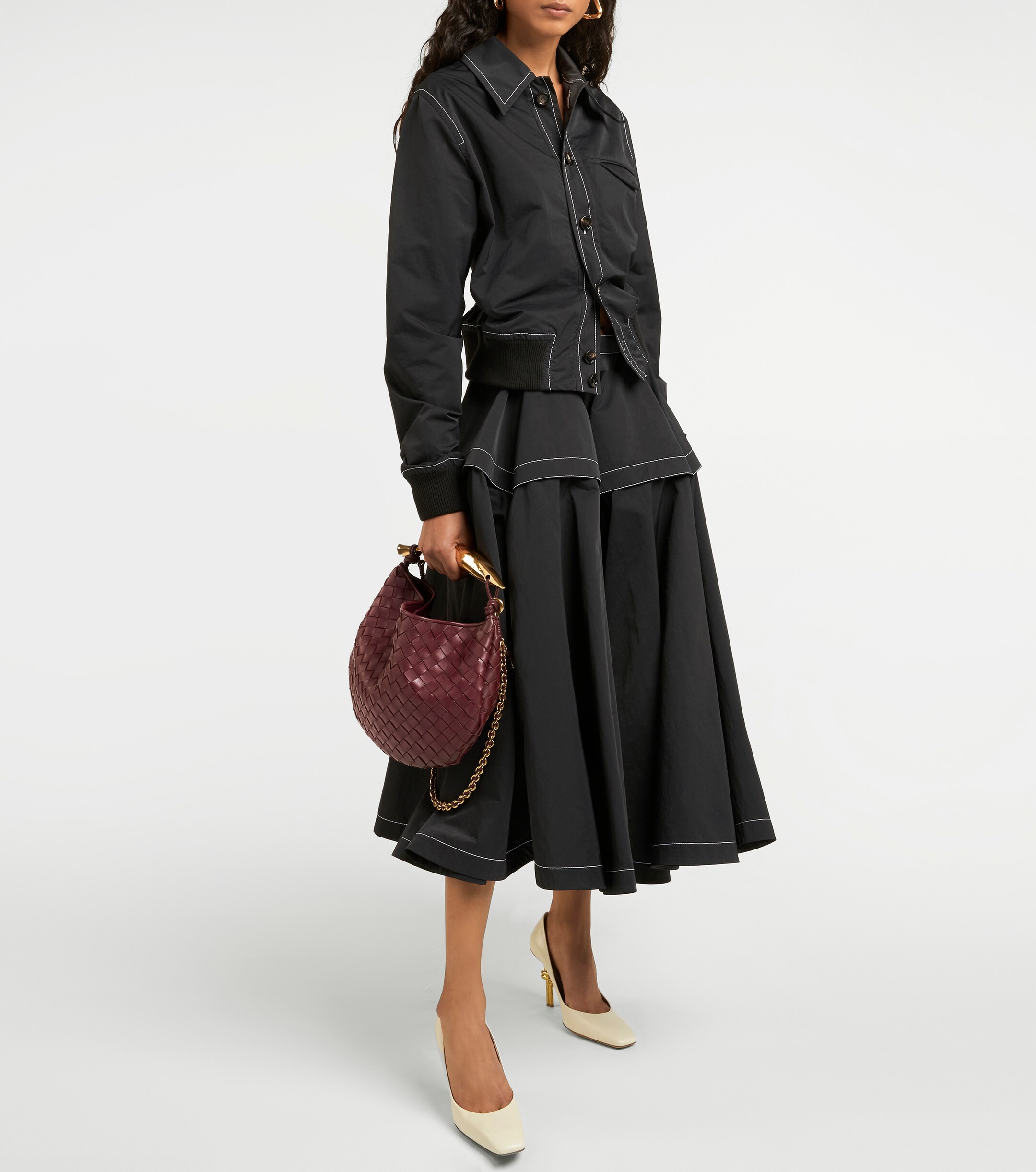 Bottega Veneta Sardine Chain Intrecciato leather tote bag