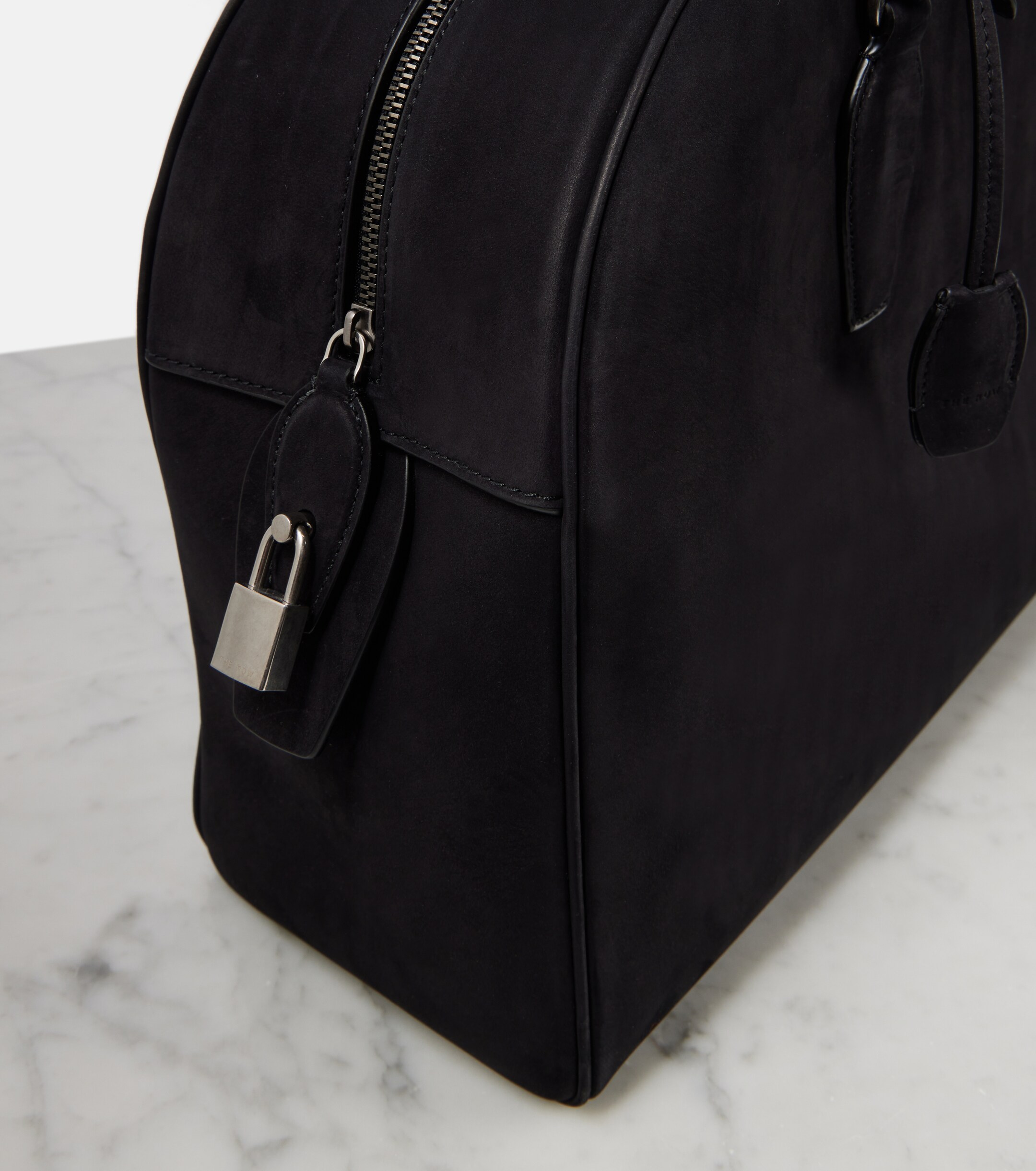 The Row India 15.75 suede tote bag