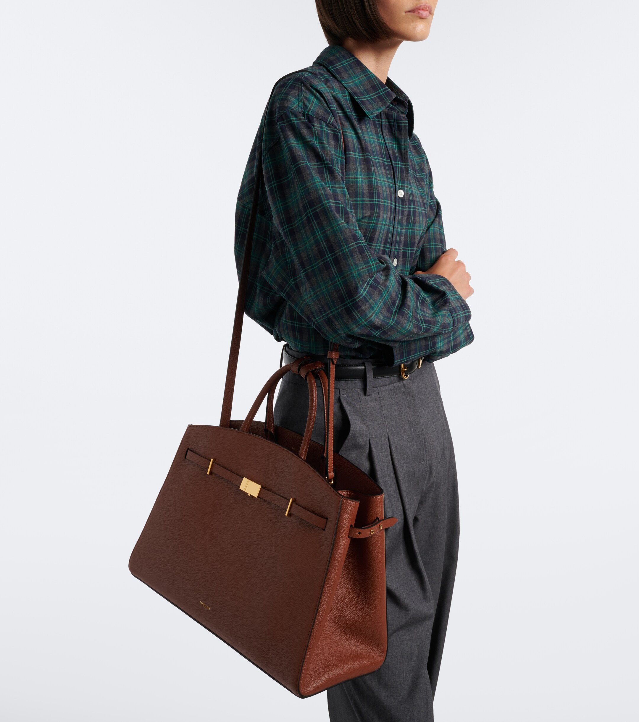 DeMellier Hudson Small leather tote bag thumbnail