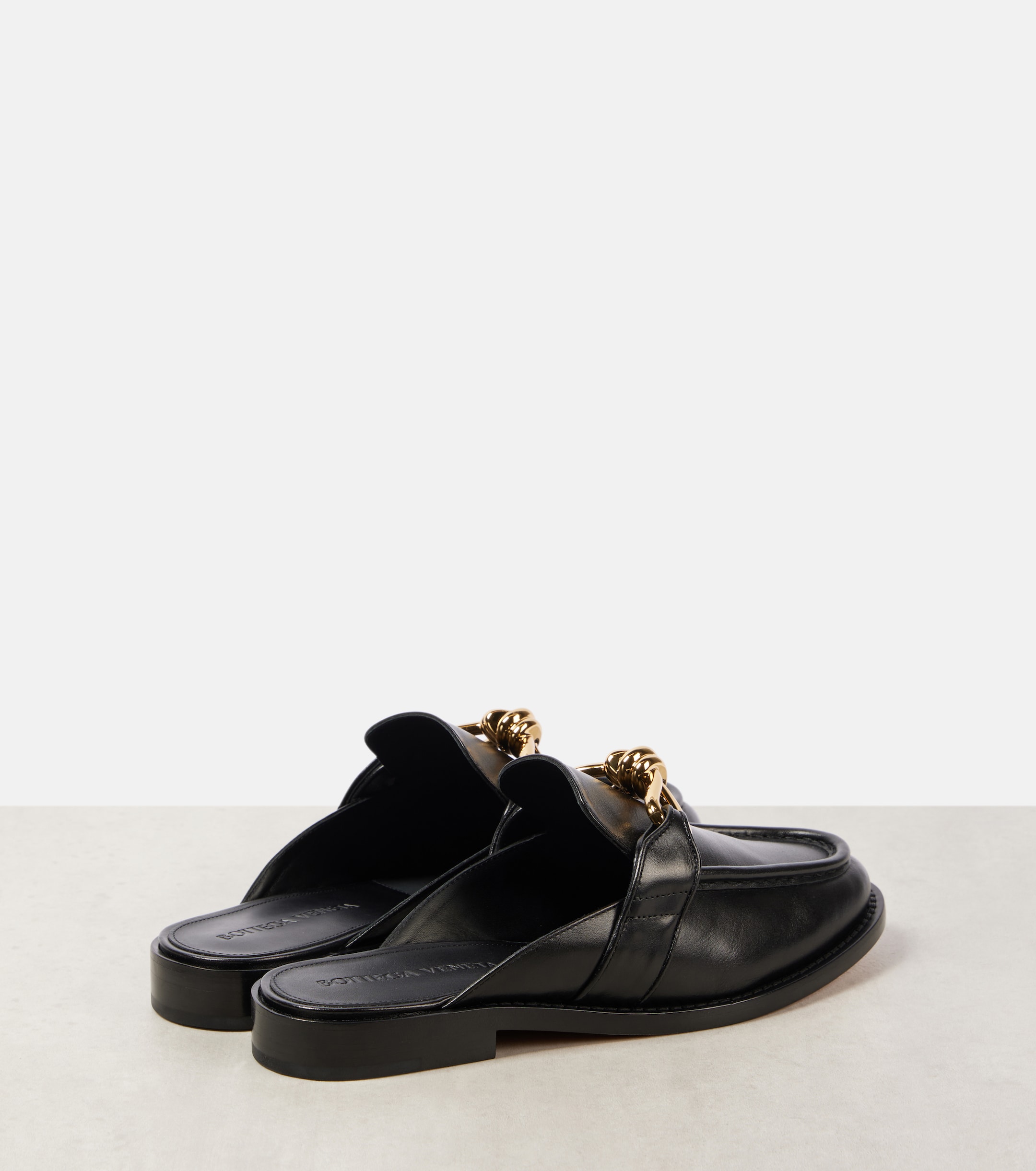 Bottega Veneta Astaire Knot leather mules