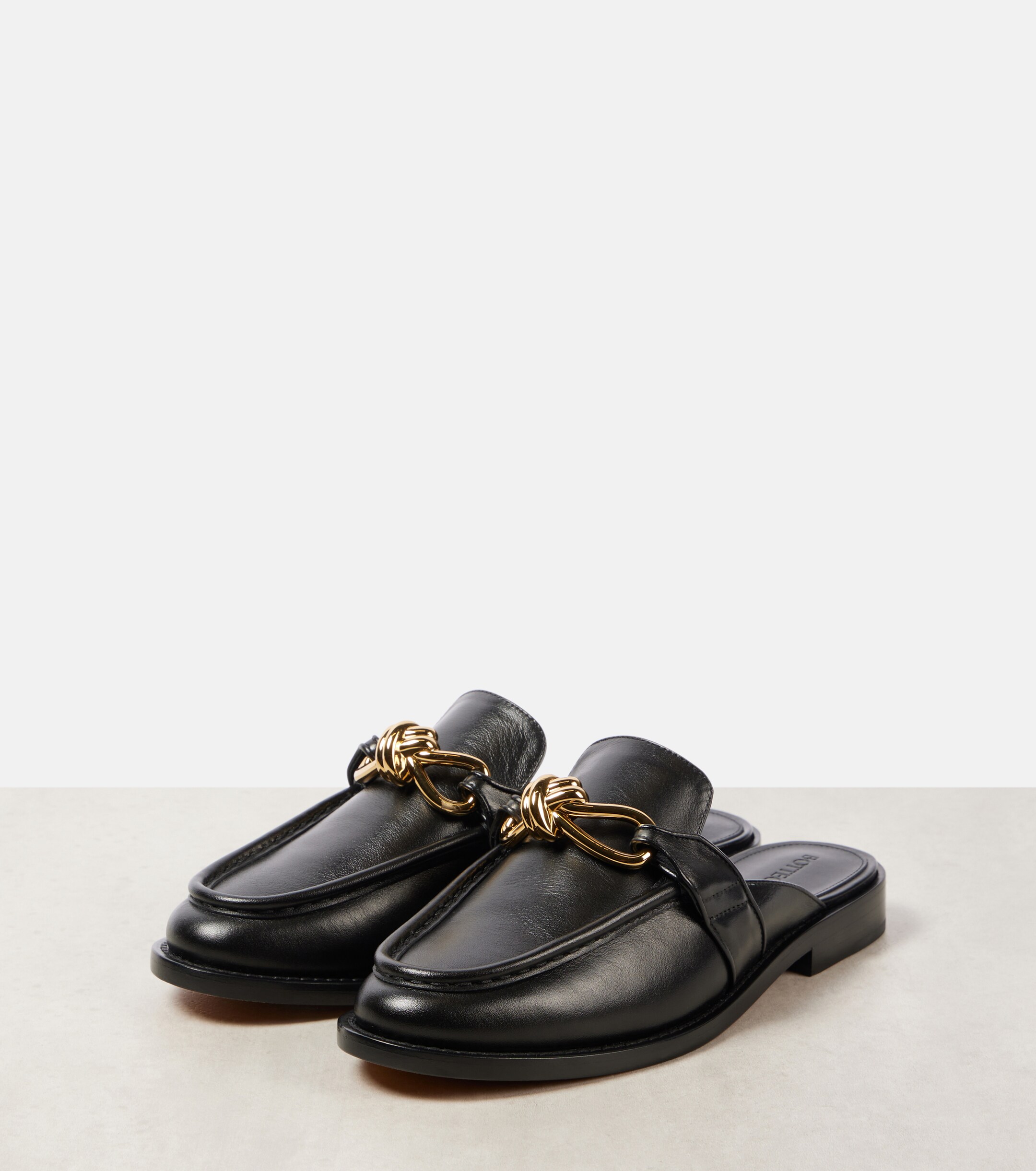 Bottega Veneta Astaire Knot leather mules