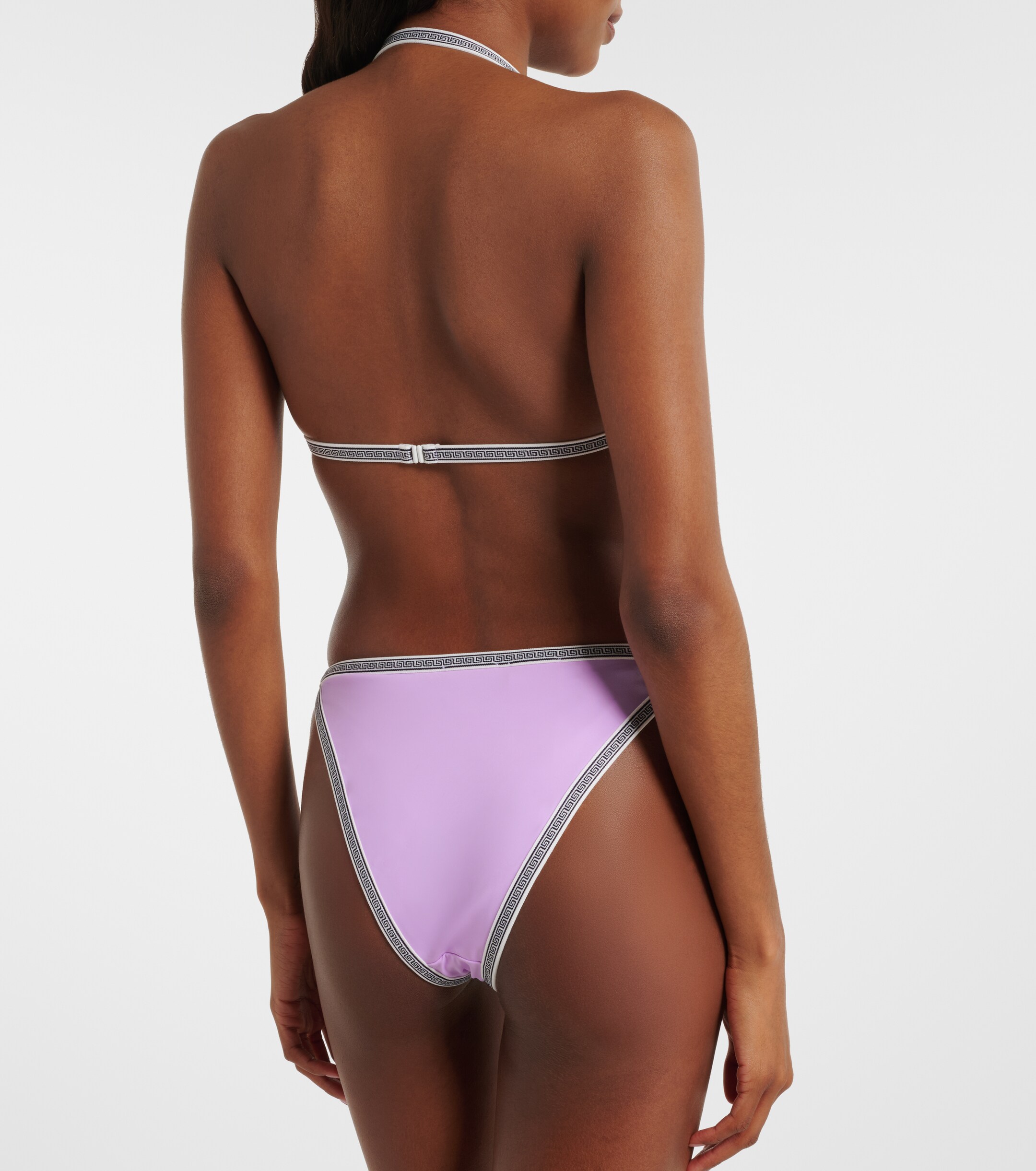 Versace Versace Logo embroidered bikini bottoms