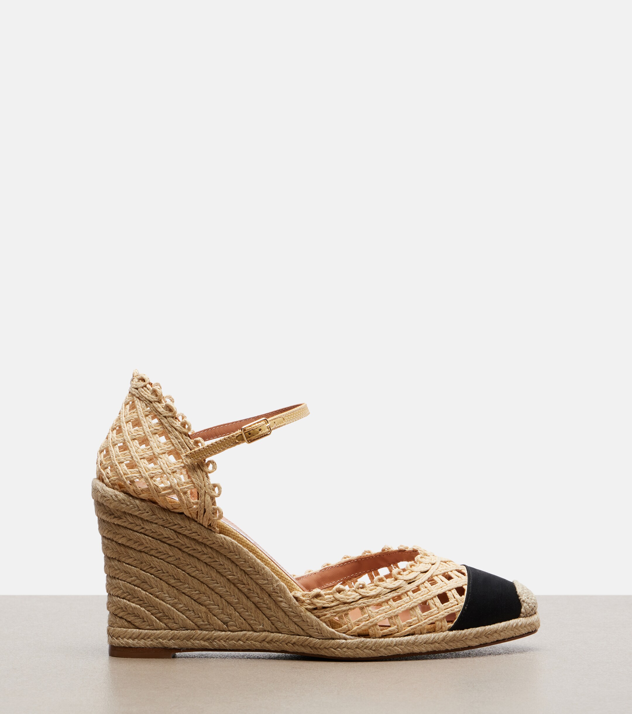 AQUAZZURA Aquazzura Sunburst raffia espadrille wedges