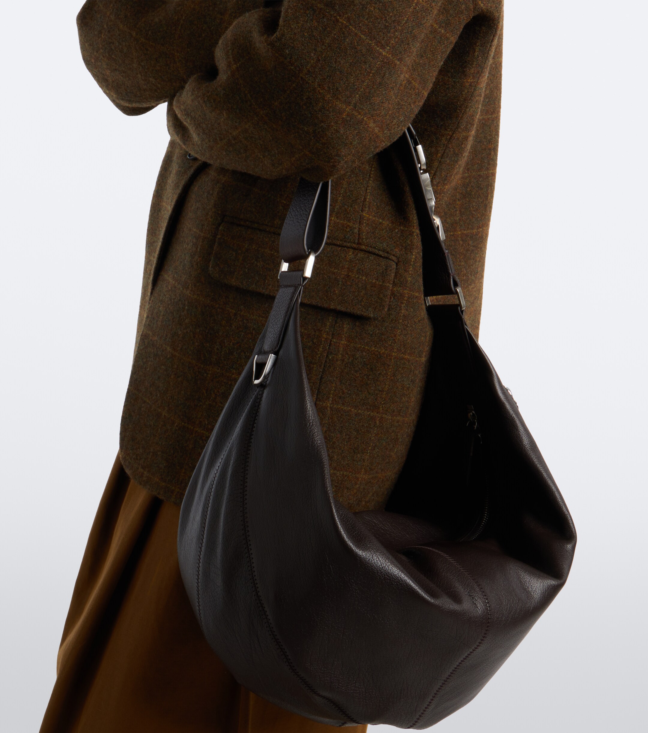 Lemaire Lemaire Quiver Clip leather shoulder bag