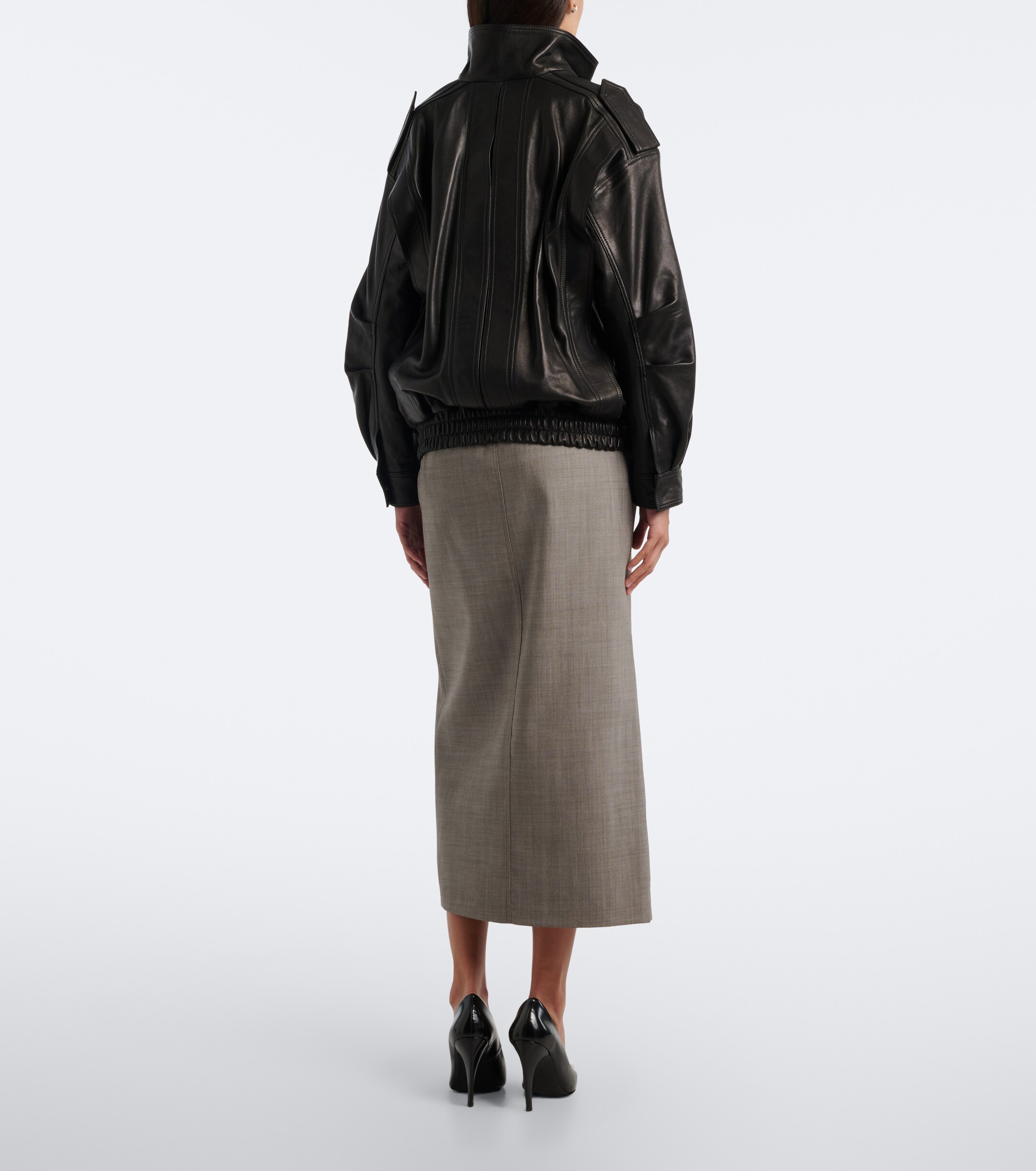 The Frankie Shop The Frankie Shop Maybelle wool pencil skirt