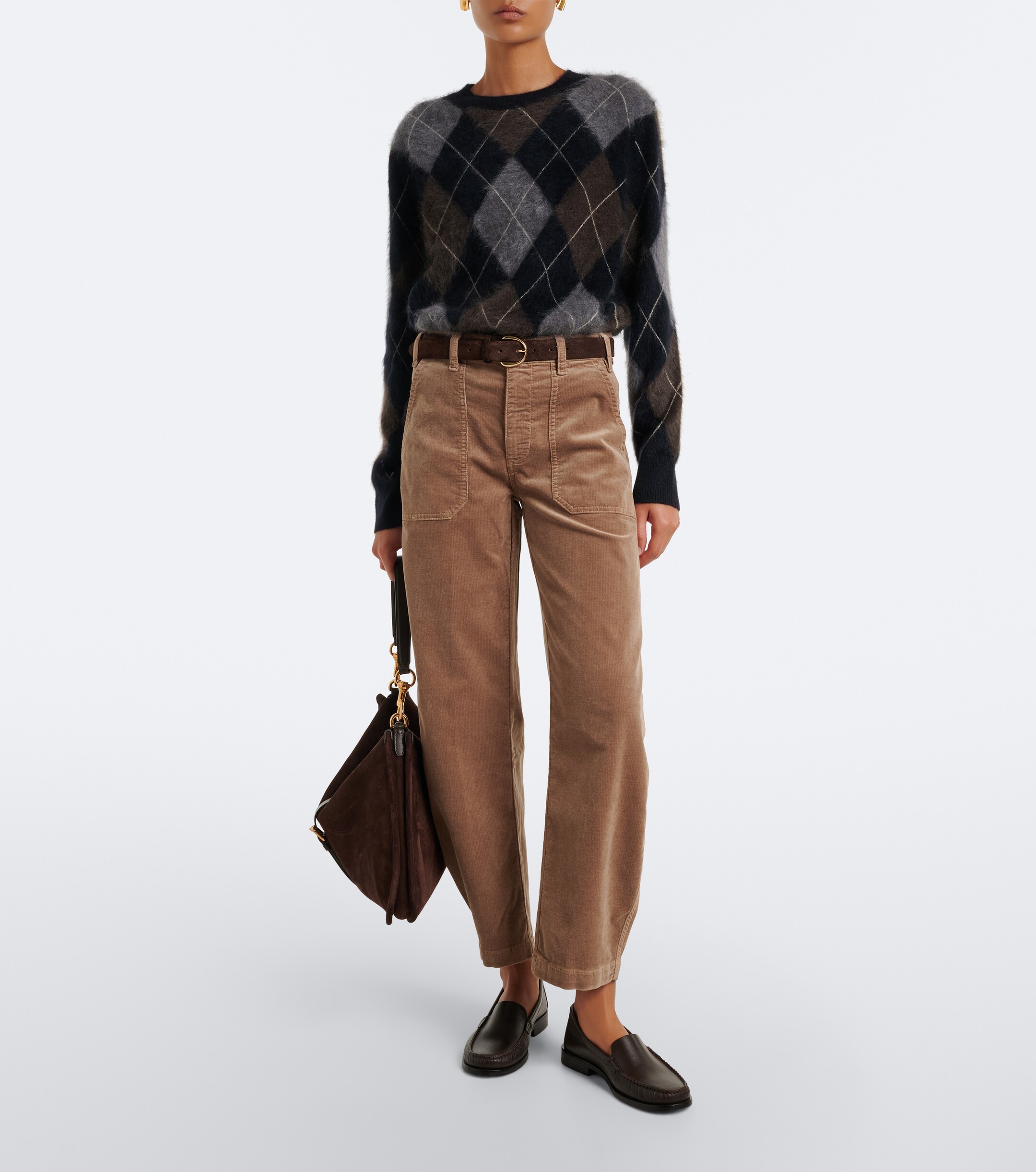 FRAME Frame Ranger cotton-blend corduroy wide-leg pants