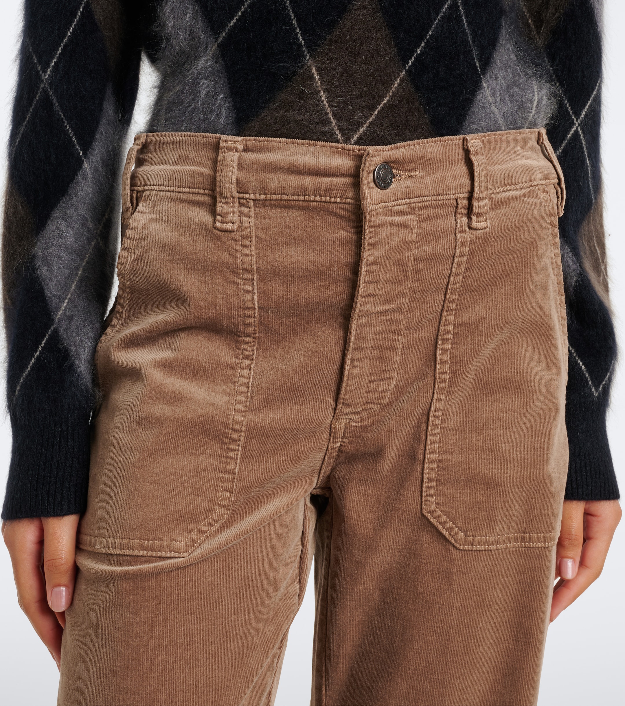 FRAME Frame Ranger cotton-blend corduroy wide-leg pants