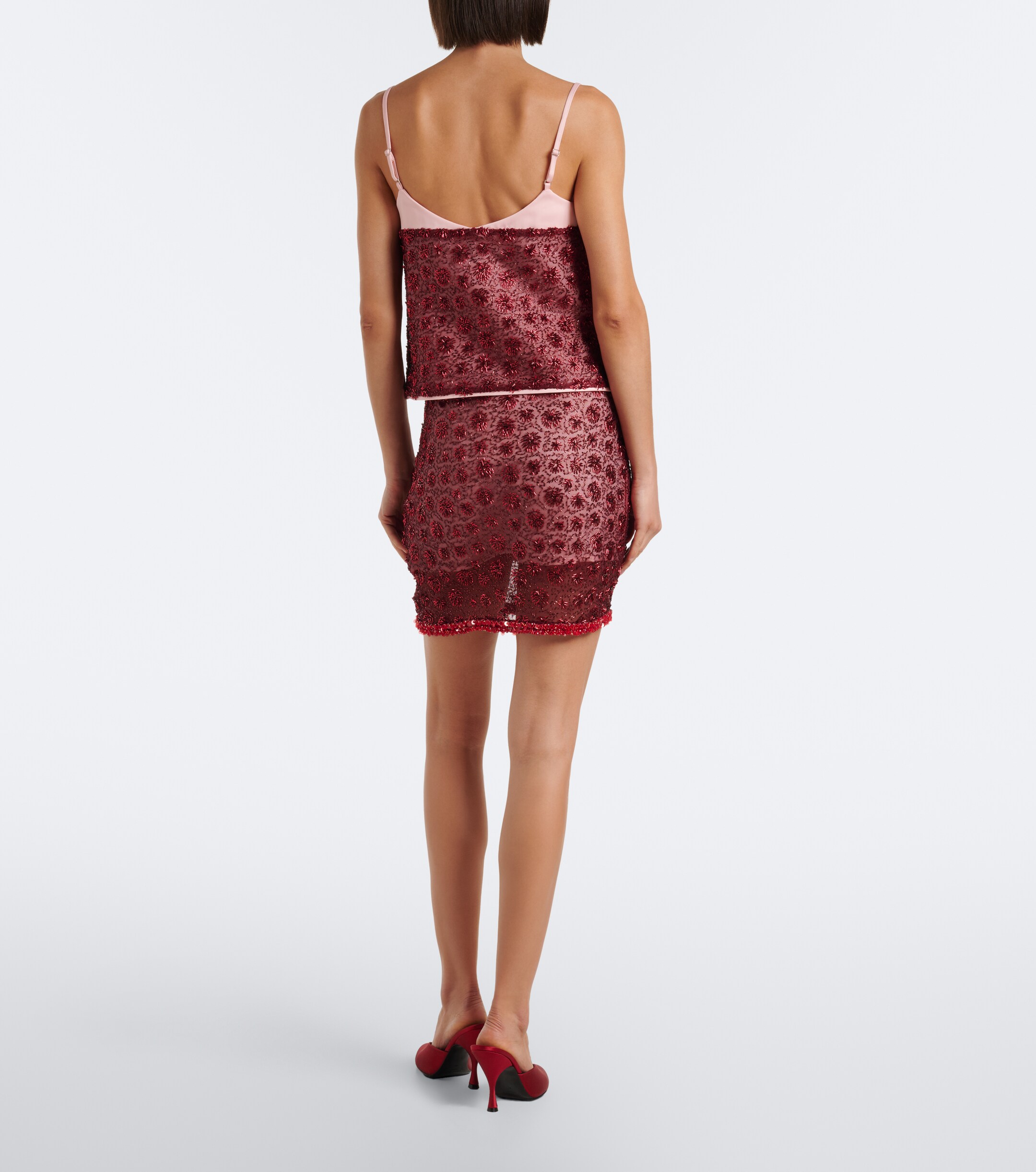 POSSE Posse Sofia beaded miniskirt