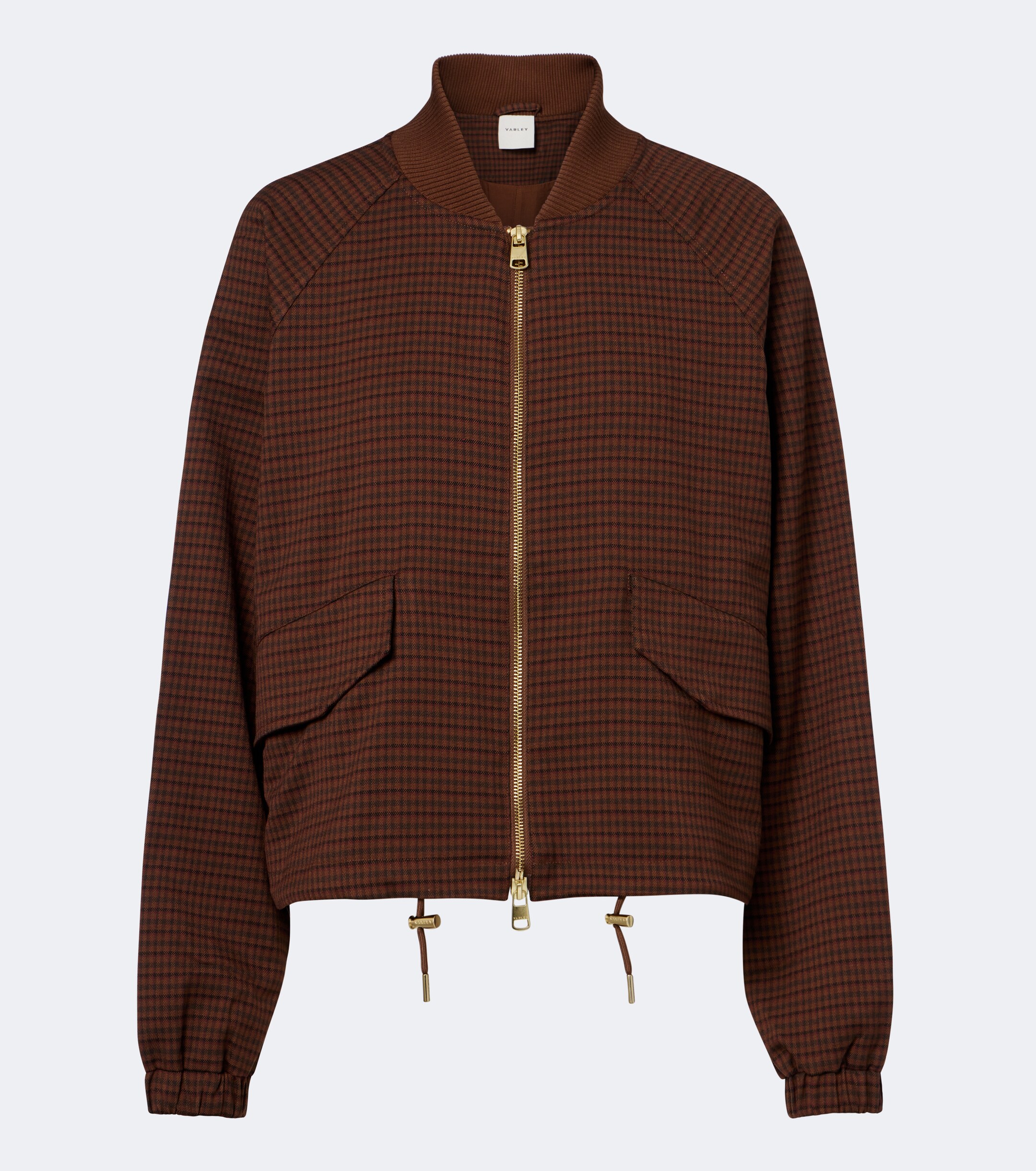 Varley Varley Keagan checked twill bomber jacket