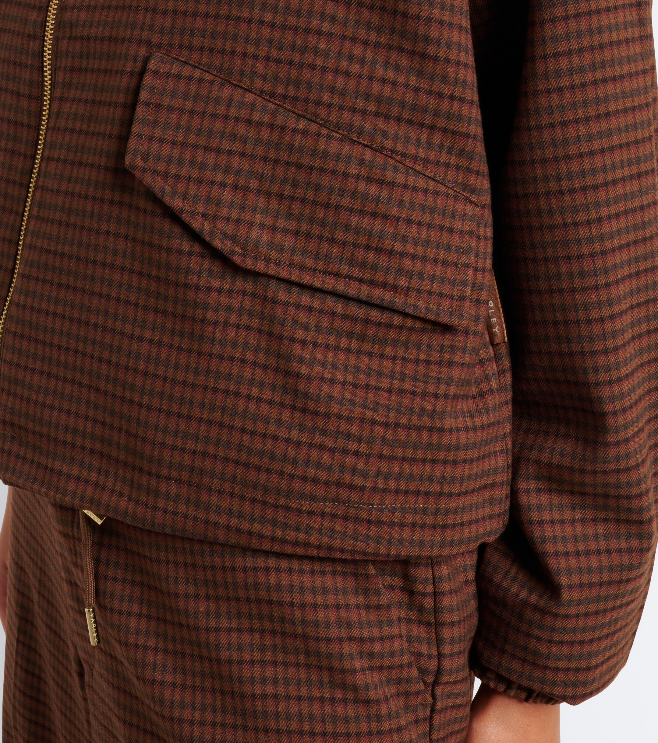 Varley Varley Keagan checked twill bomber jacket