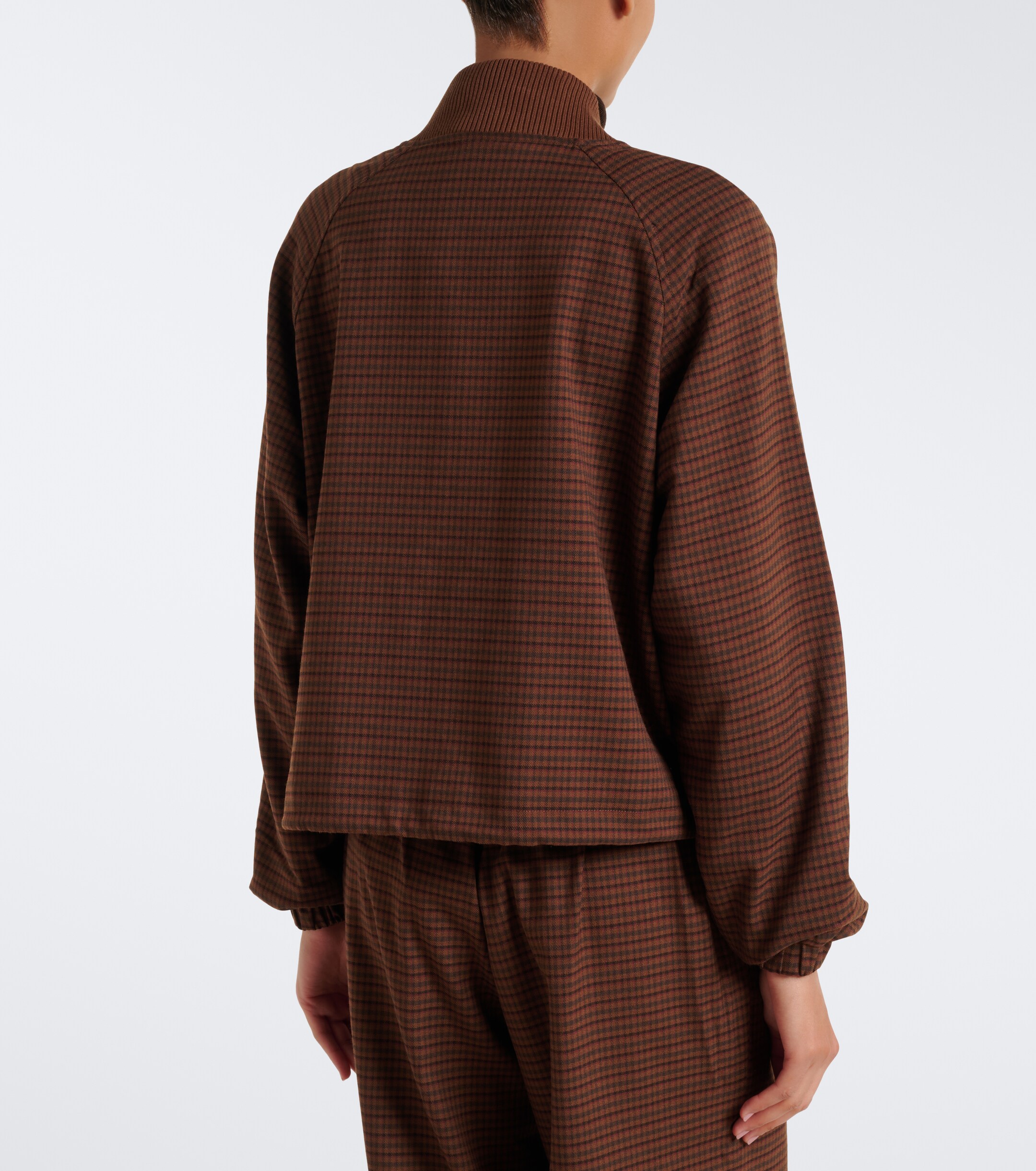 Varley Varley Keagan checked twill bomber jacket