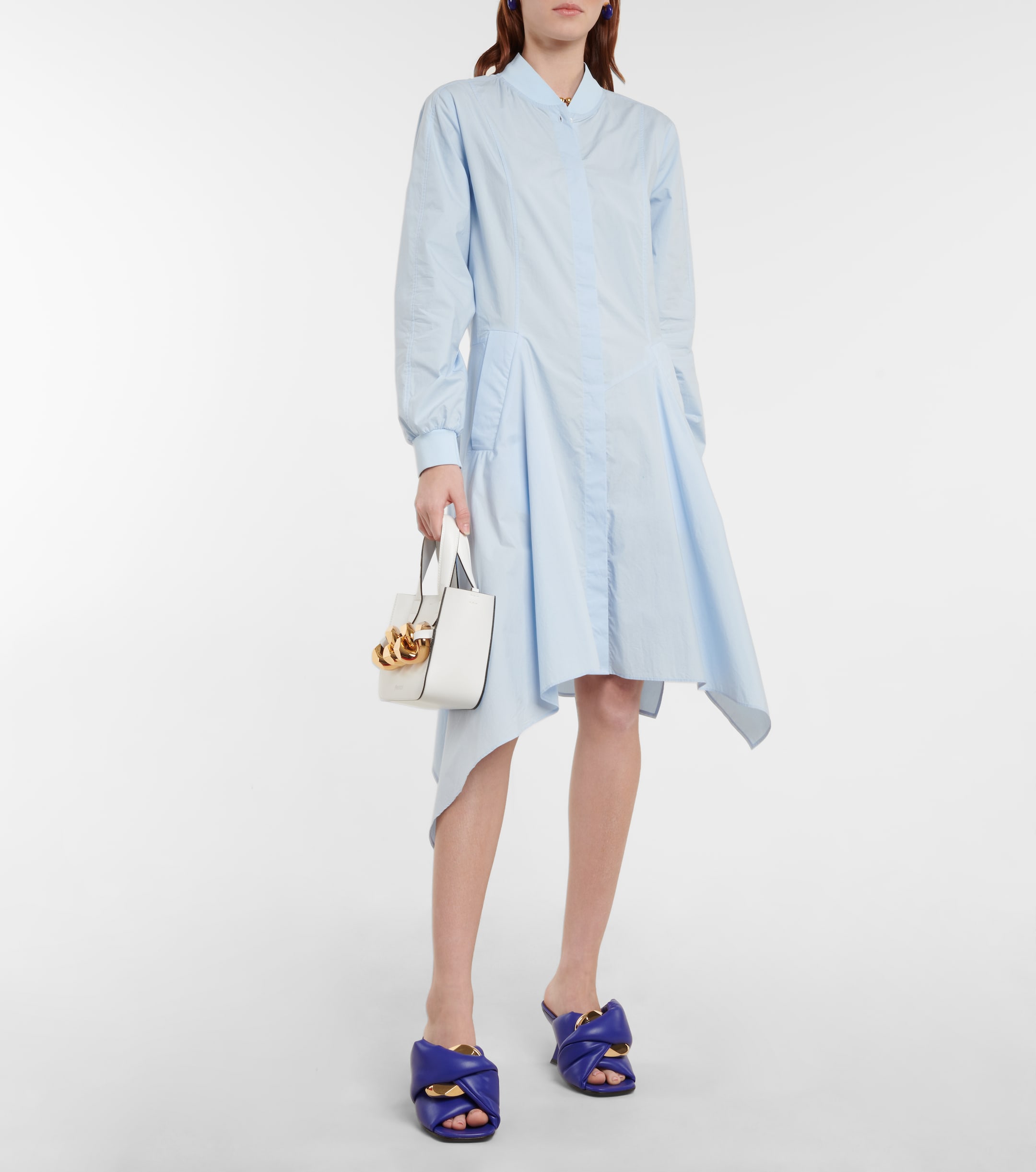 Jw Anderson Chain Twist faux leather mules