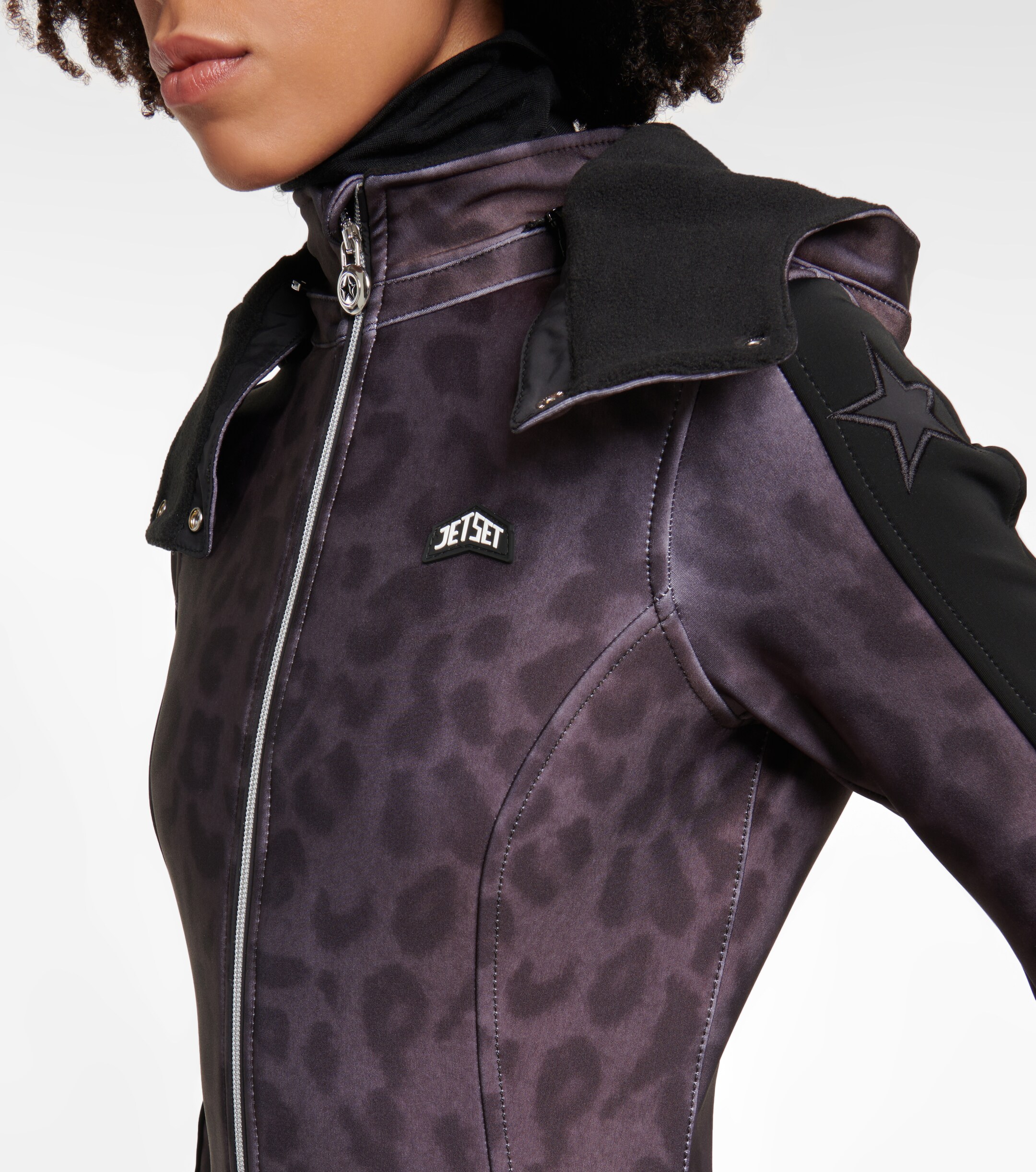 JETSET Jet Set Magic Ghoster leopard-print ski suit