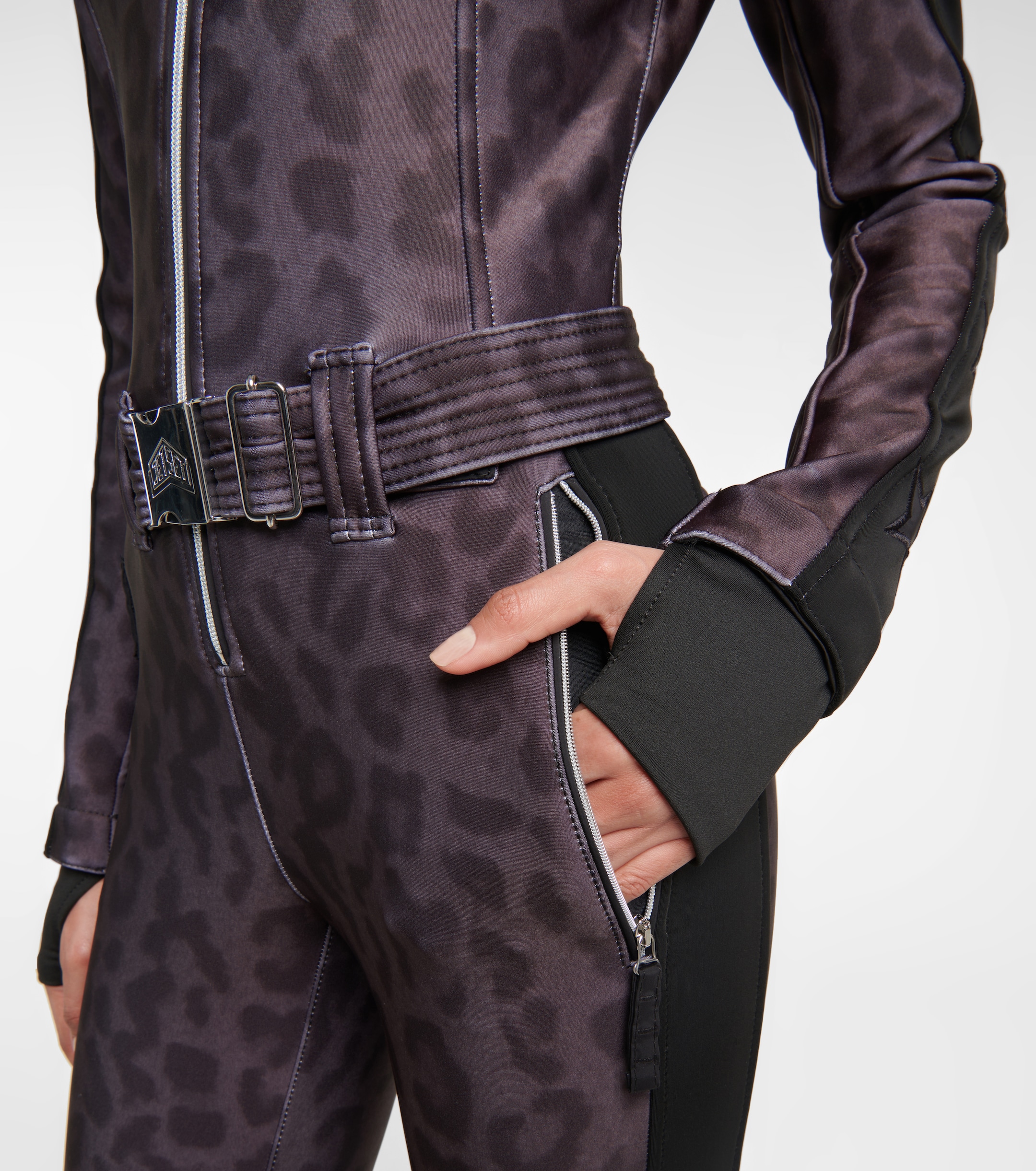 JETSET Jet Set Magic Ghoster leopard-print ski suit