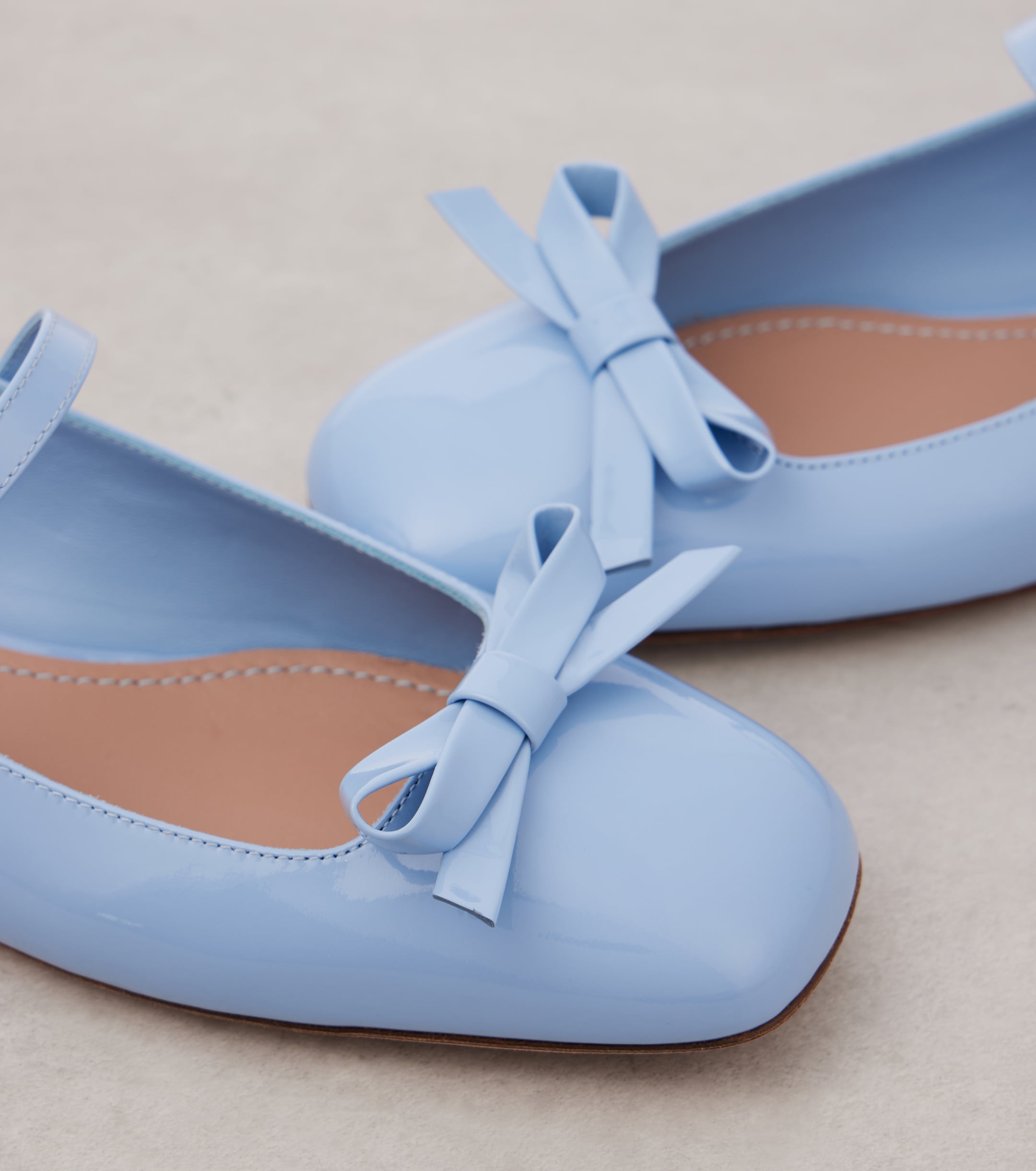 Valentino Garavani Romance Bow patent leather Mary Jane flats