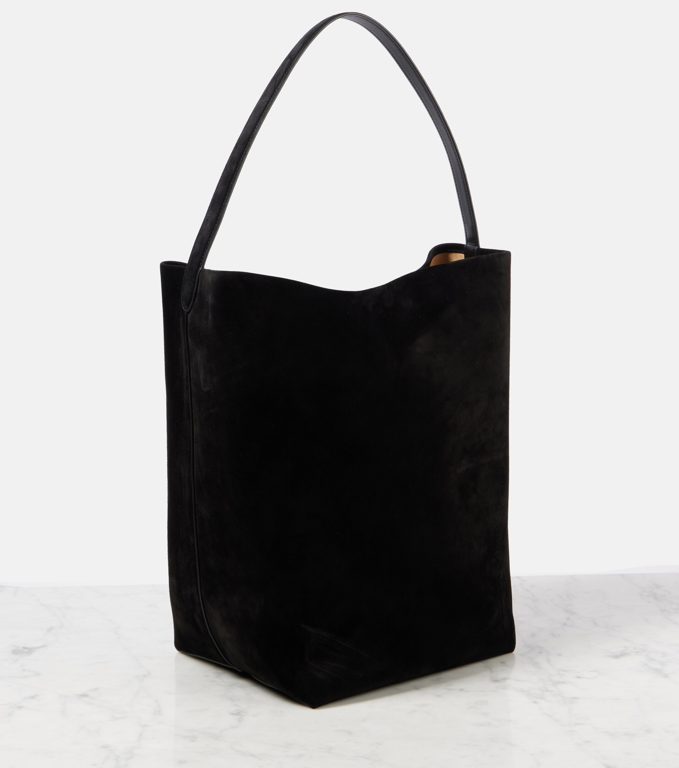 The Row N/S Park Large suede tote bag