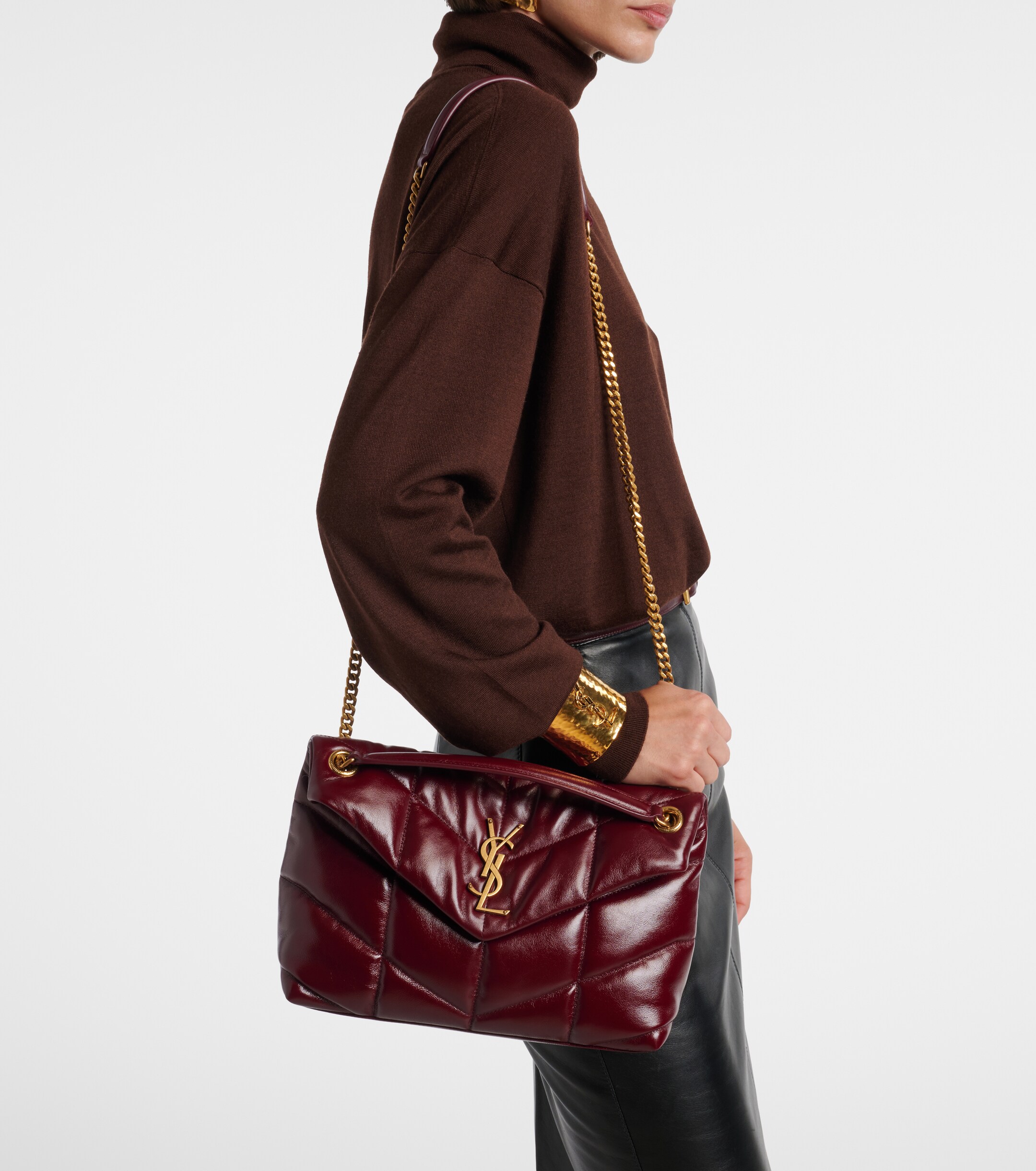 Saint Laurent Puffer Small leather shoulder bag