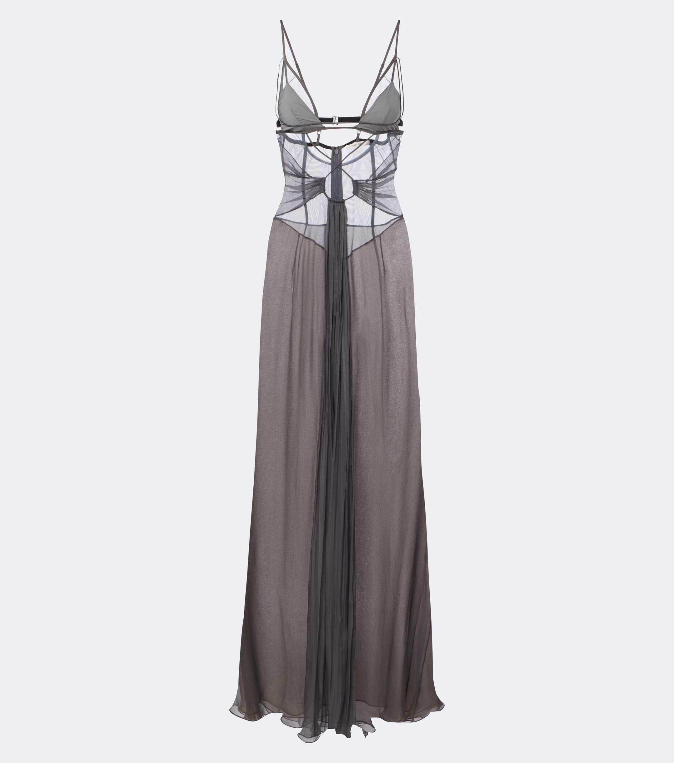 Nensi Dojaka Nensi Dojaka Cutout sheer silk gown