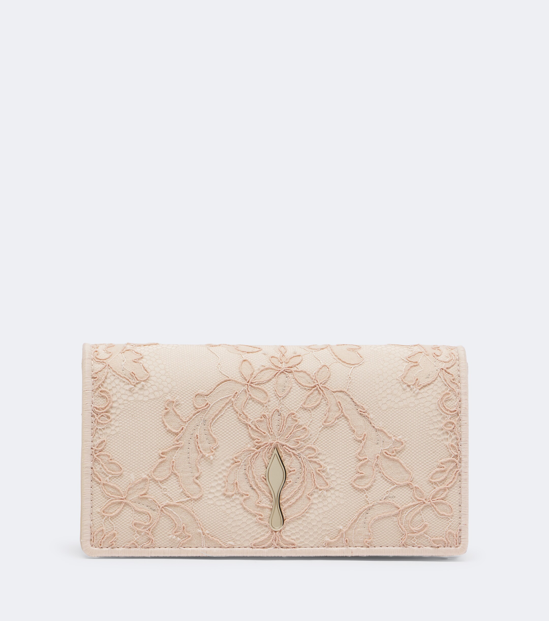 CHRISTIAN LOUBOUTIN Christian Louboutin Bettina Small lace crêpe satin clutch
