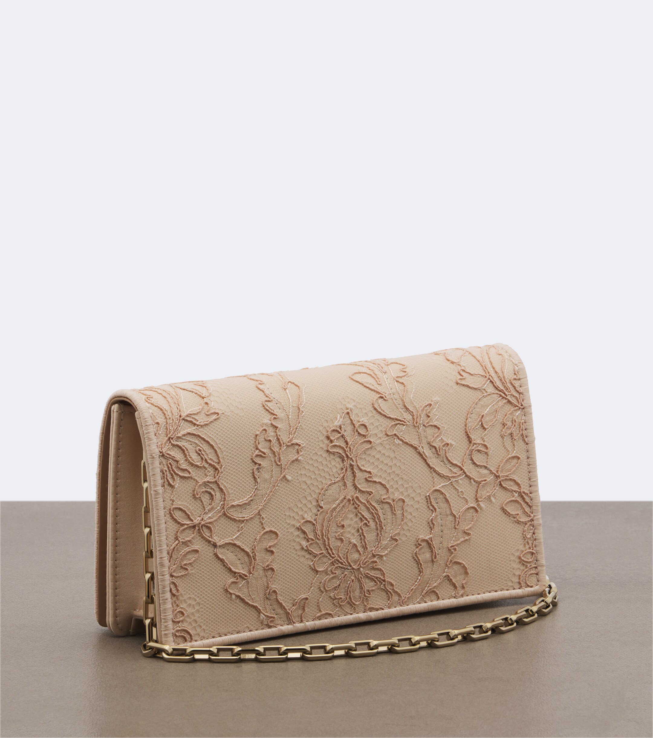CHRISTIAN LOUBOUTIN Christian Louboutin Bettina Small lace crêpe satin clutch