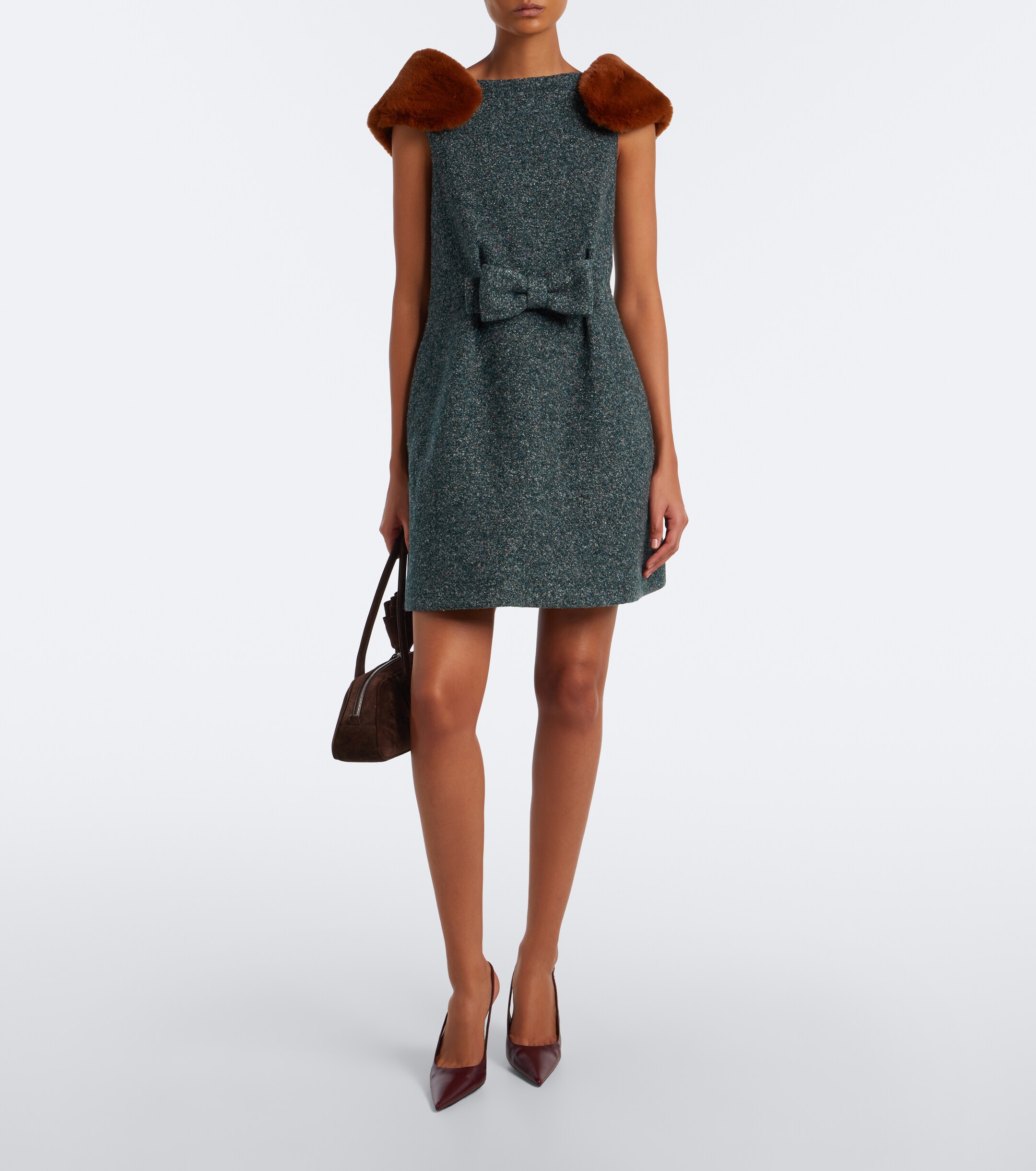 SHUSHU/TONG Shushu/Tong Bow-detail minidress
