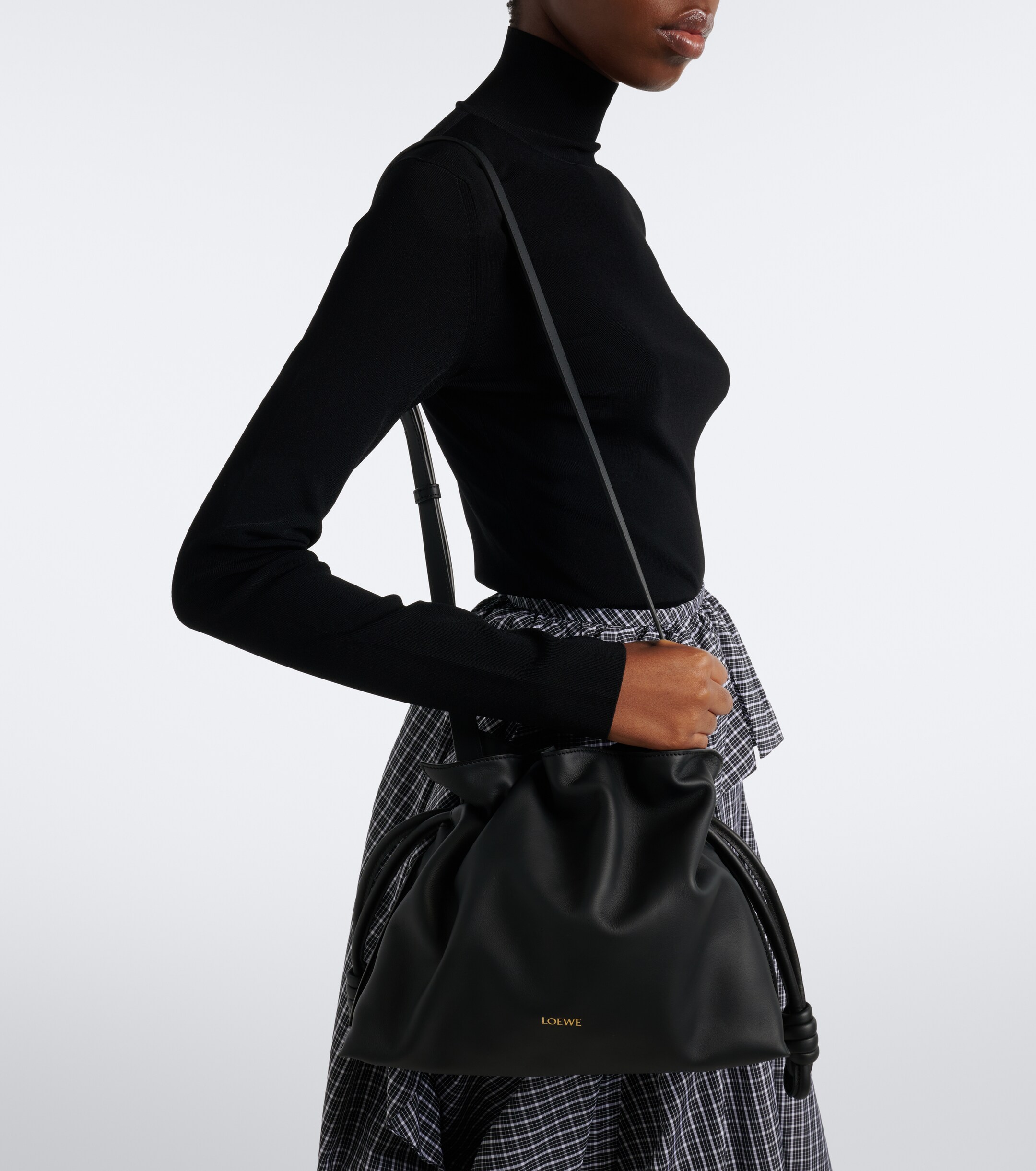 Loewe Flamenco Medium leather clutch