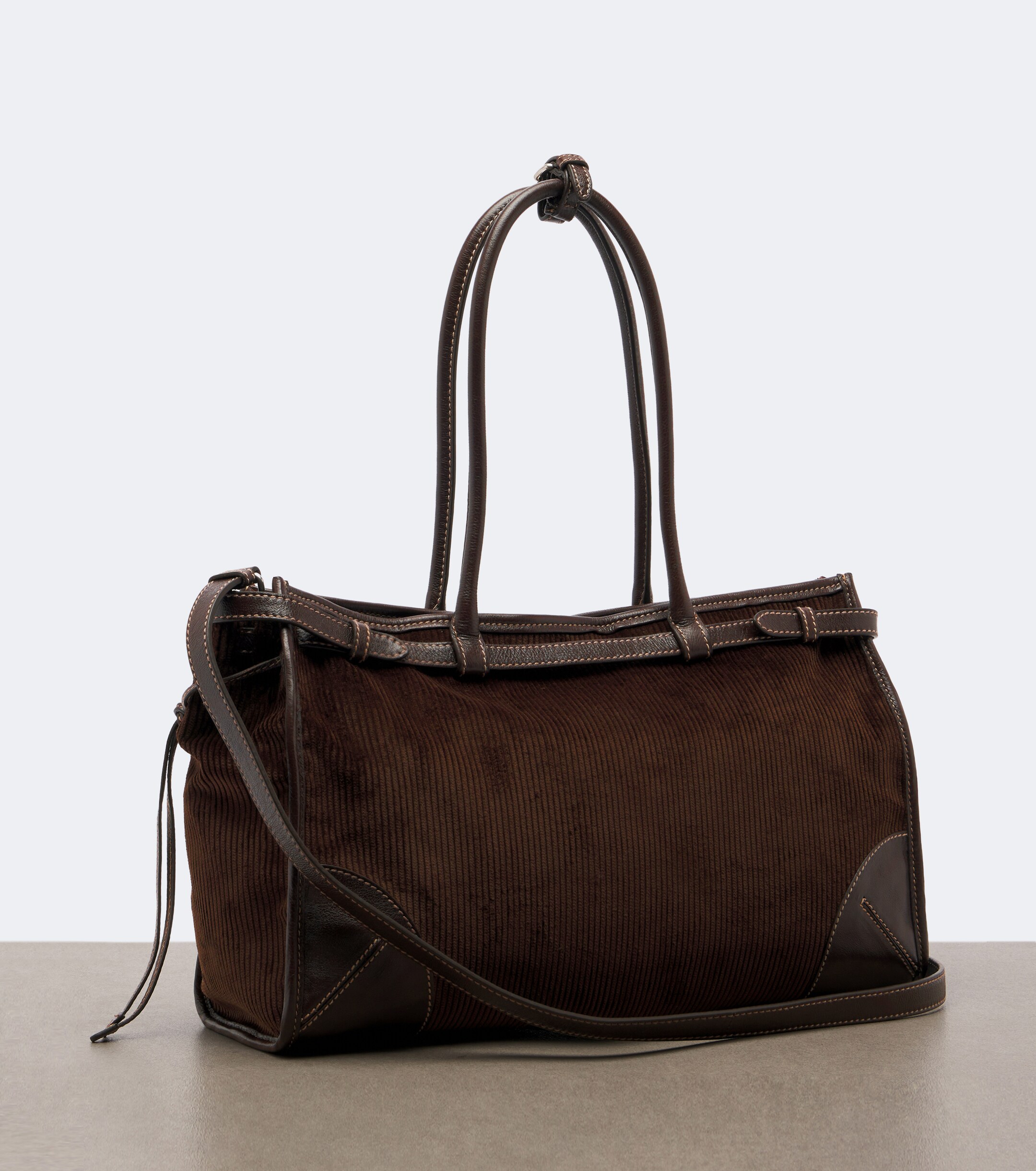 Prada Prada Prada Bonnie Large corduroy shoulder bag