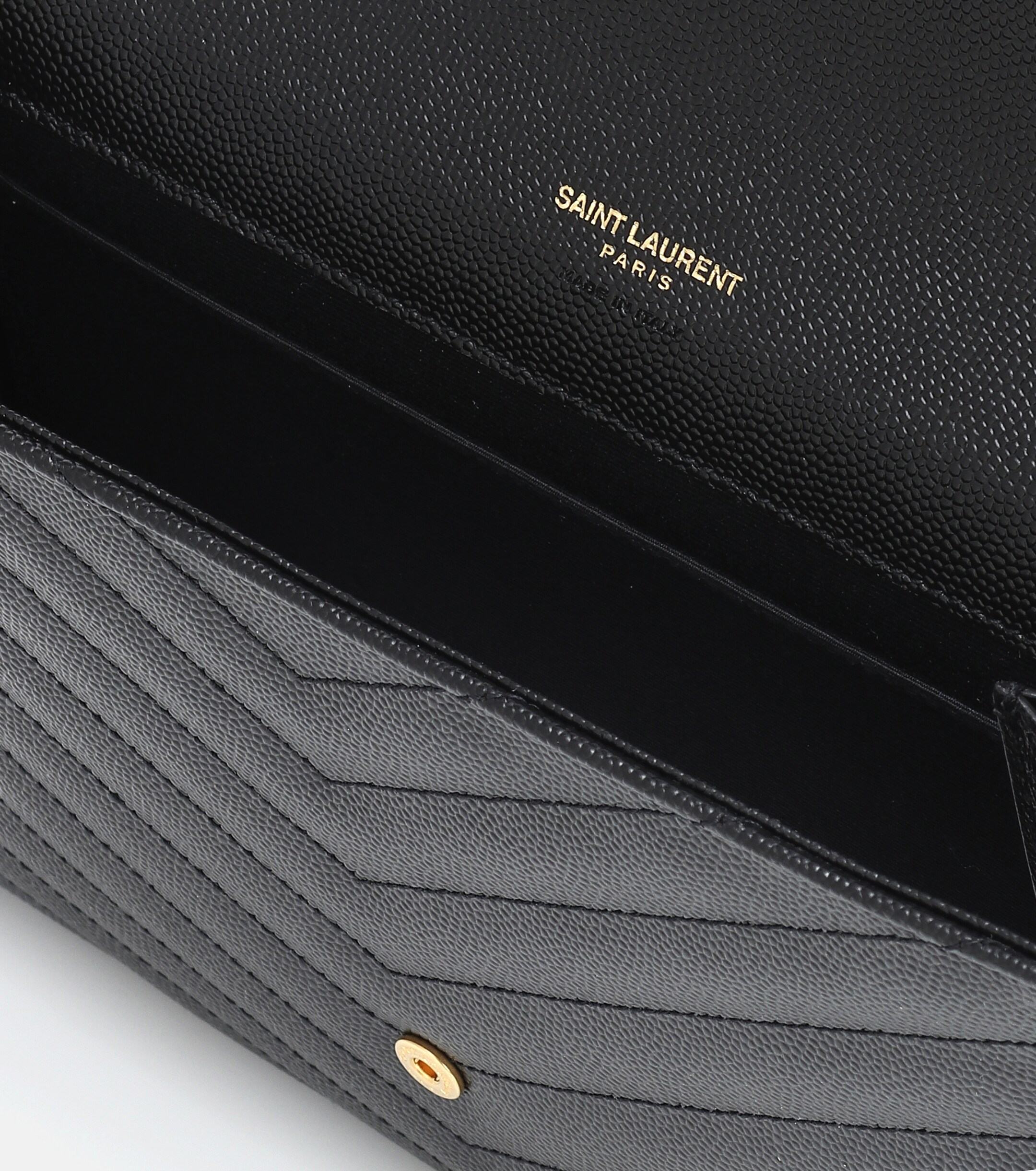 Saint Laurent Cassandre matelassé leather clutch