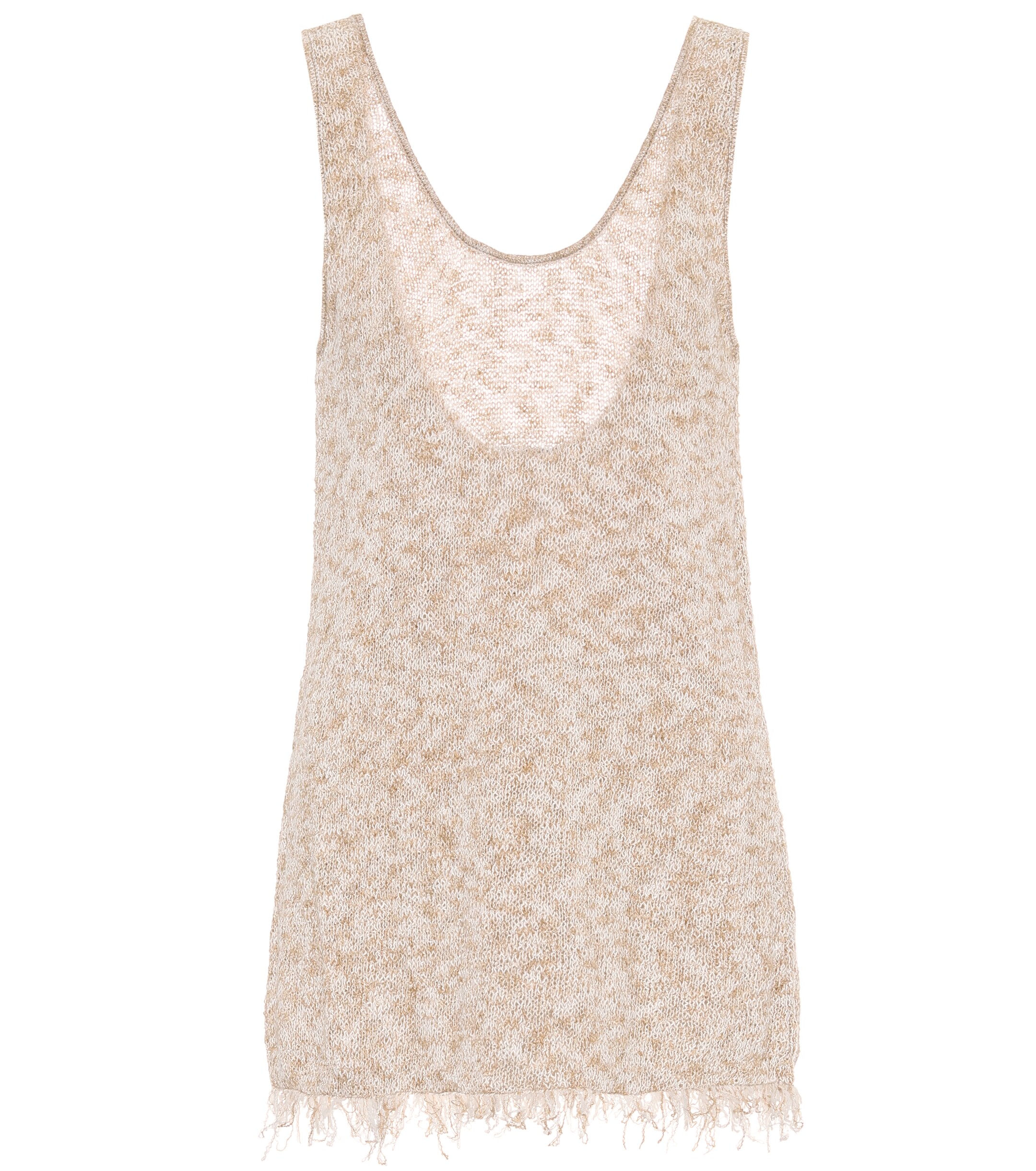 Alanui Cotton-blend knit tank top