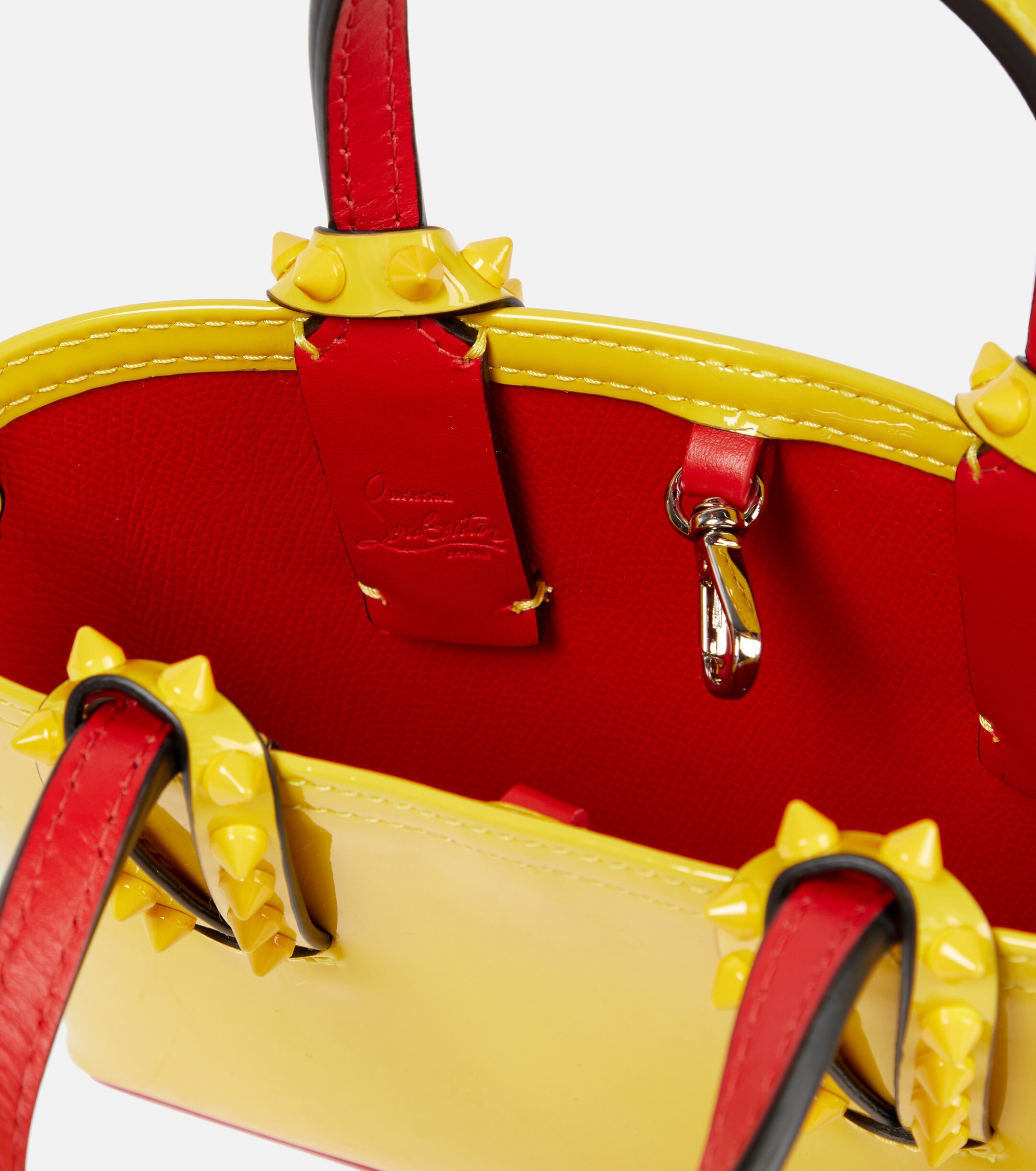CHRISTIAN LOUBOUTIN Cabata Nano patent leather tote bag