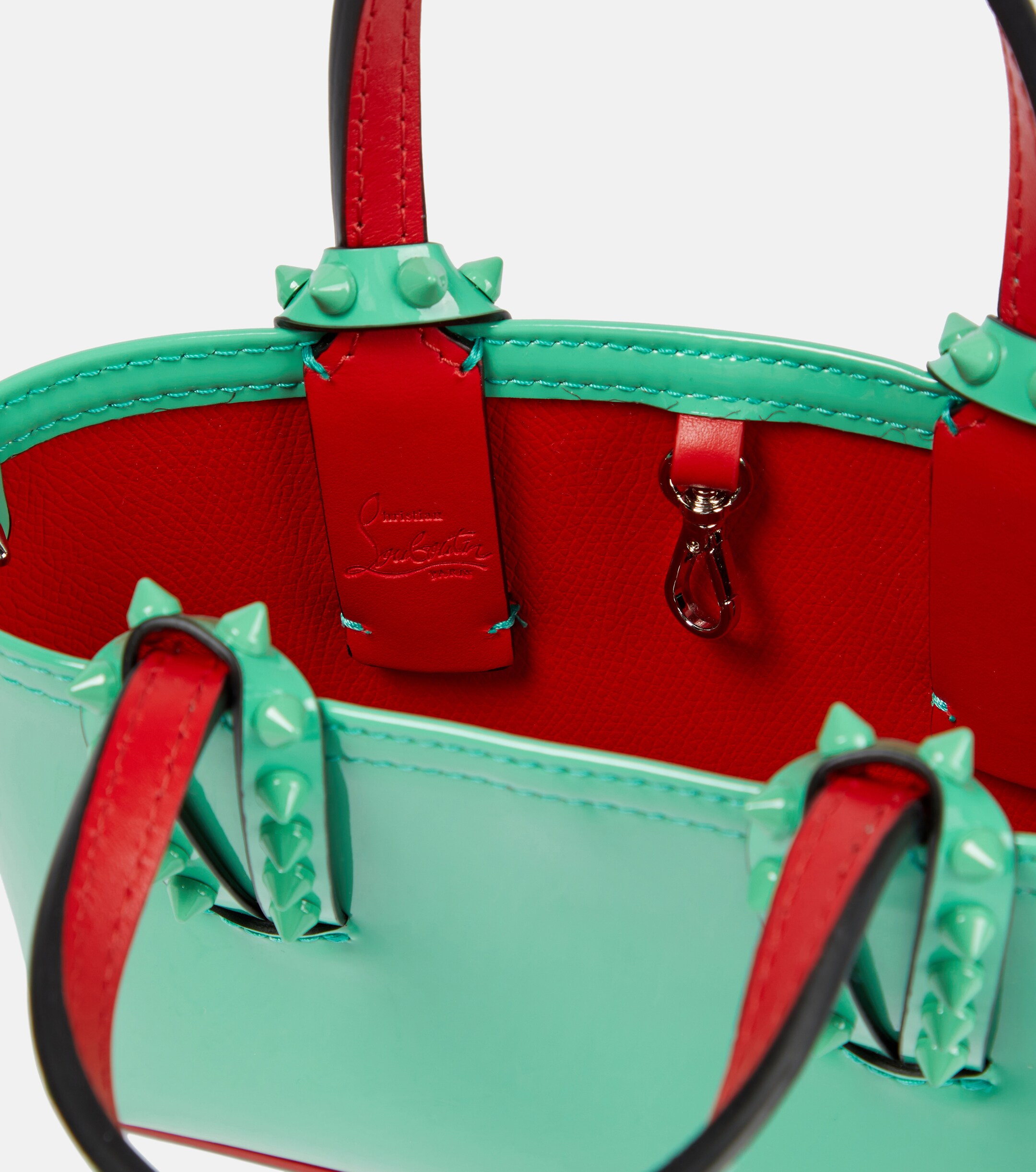 CHRISTIAN LOUBOUTIN Cabata Nano patent leather tote bag