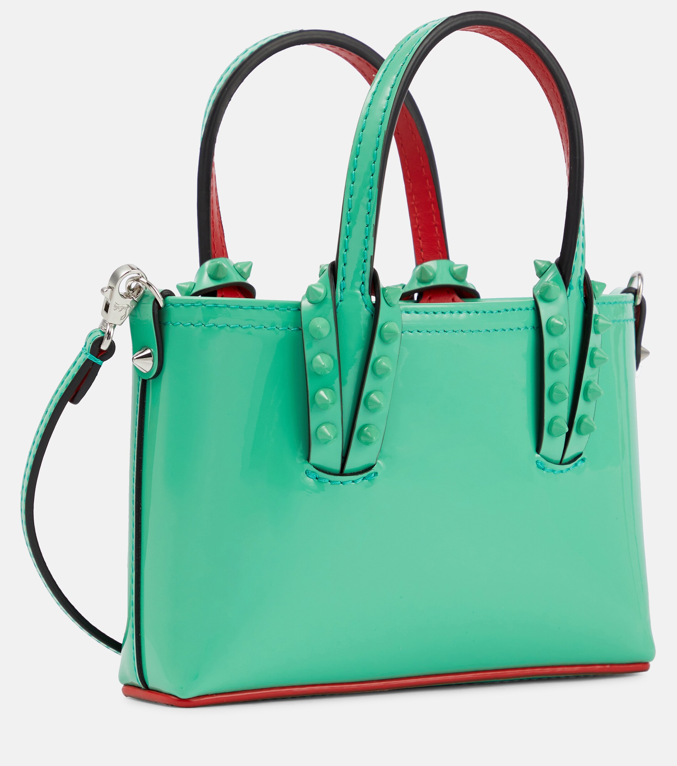 CHRISTIAN LOUBOUTIN Cabata Nano patent leather tote bag
