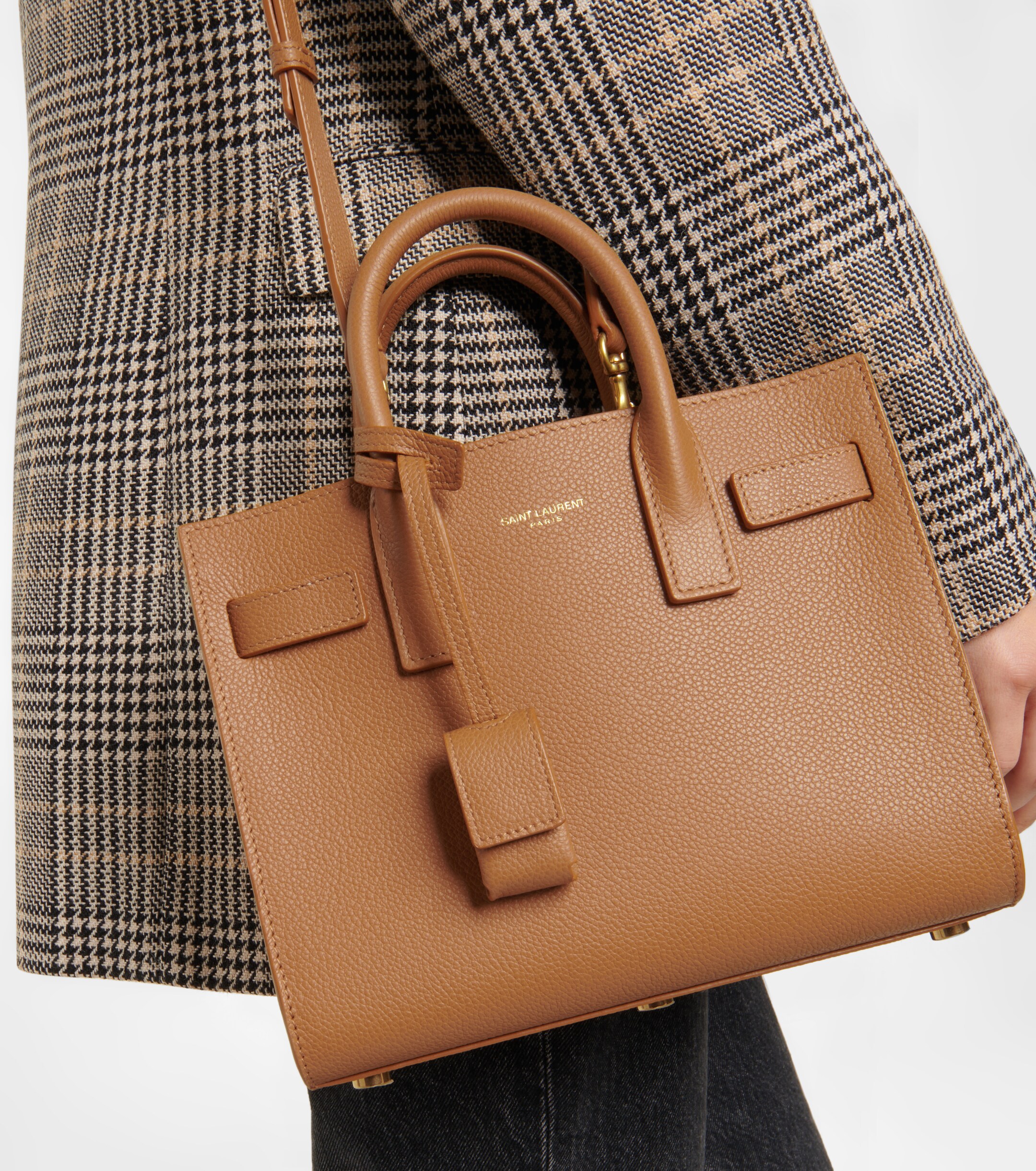 Saint Laurent Sac De Jour Nano leather tote