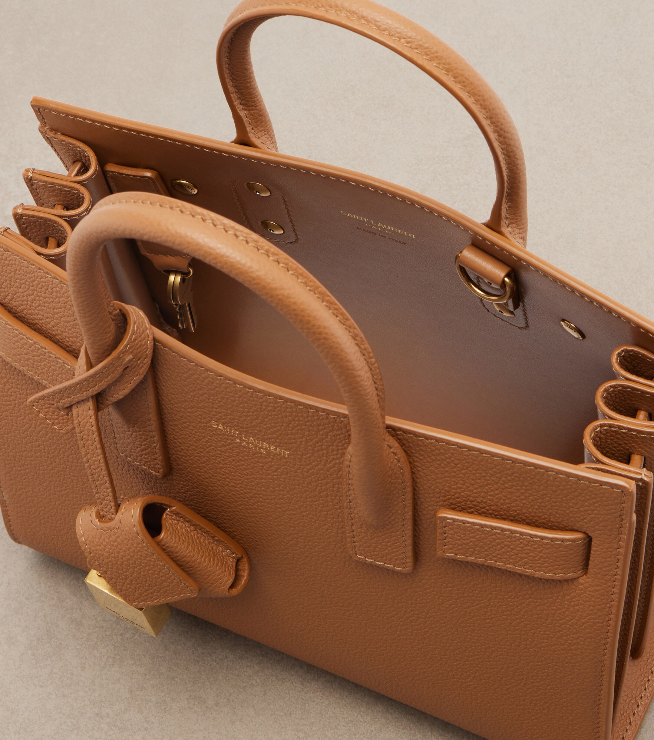 Saint Laurent Sac De Jour Nano leather tote