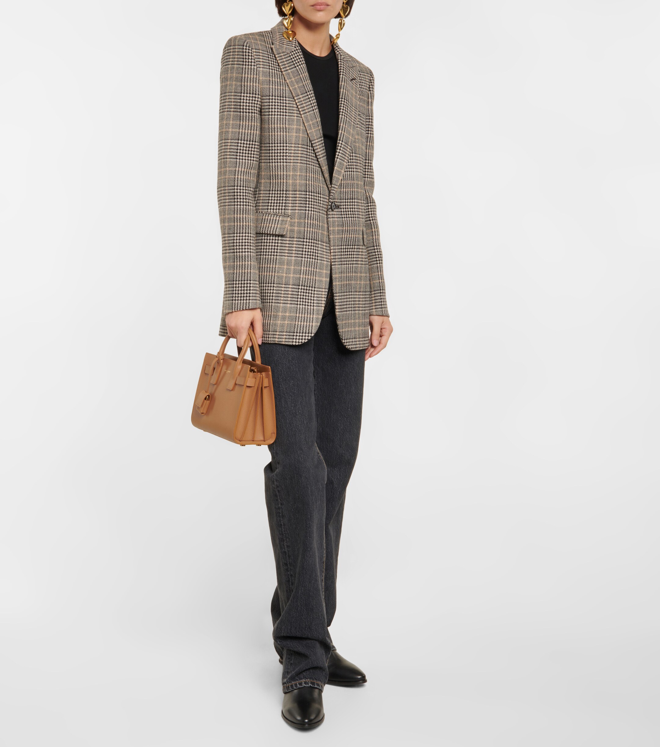 Saint Laurent Sac De Jour Nano leather tote