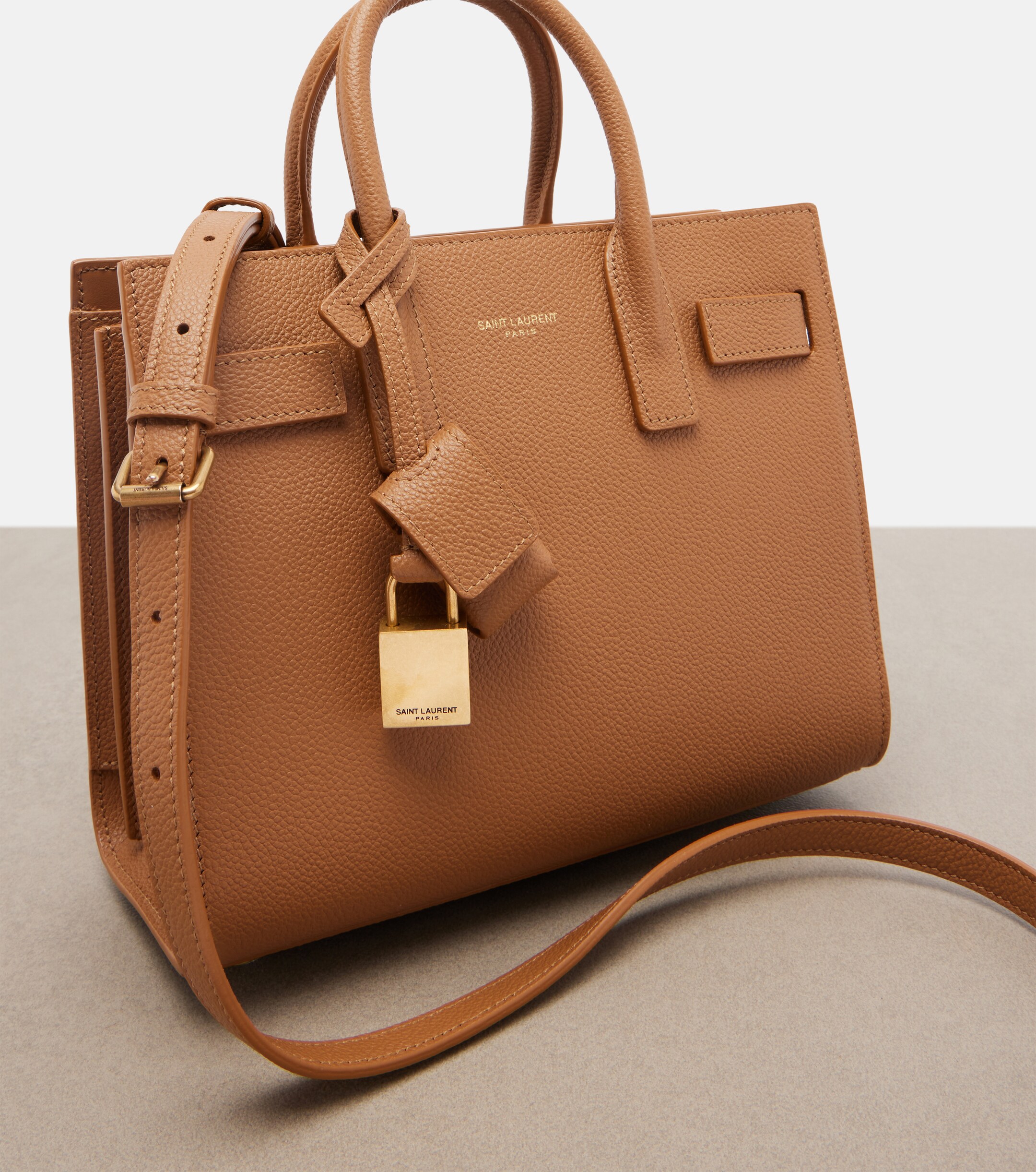 Saint Laurent Sac De Jour Nano leather tote