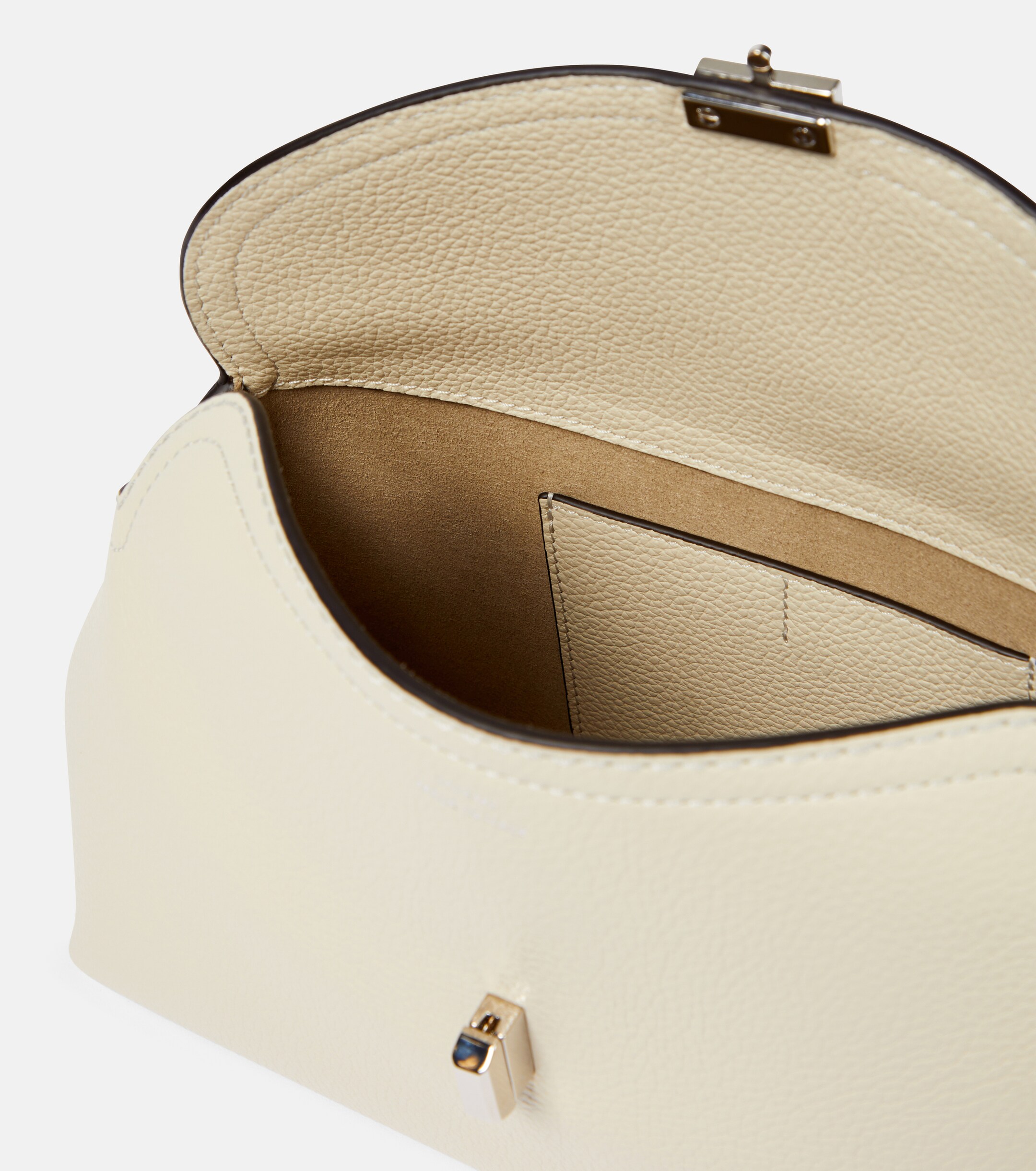 TOTEME T-Lock leather clutch