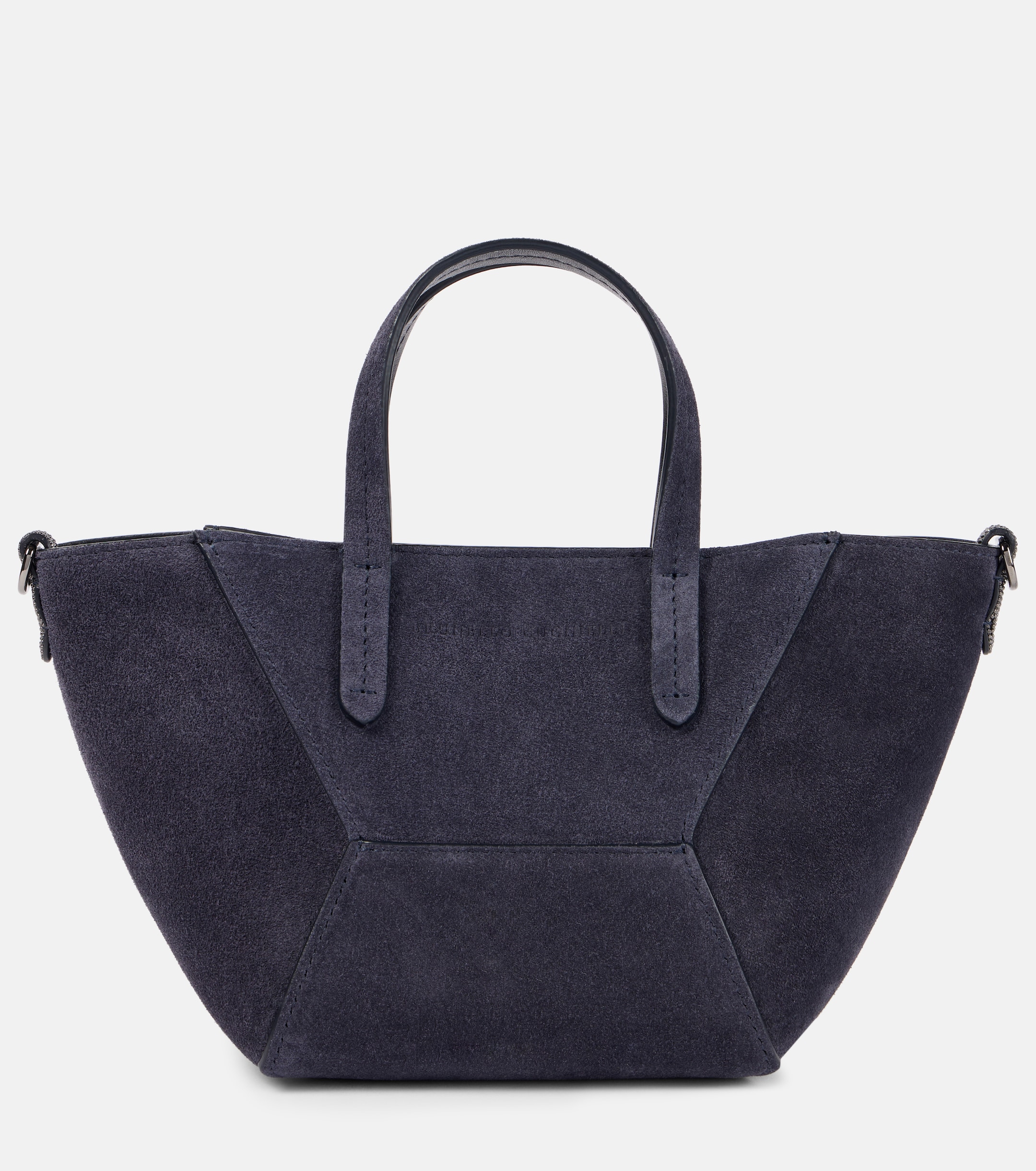 Brunello Cucinelli Monili suede tote bag