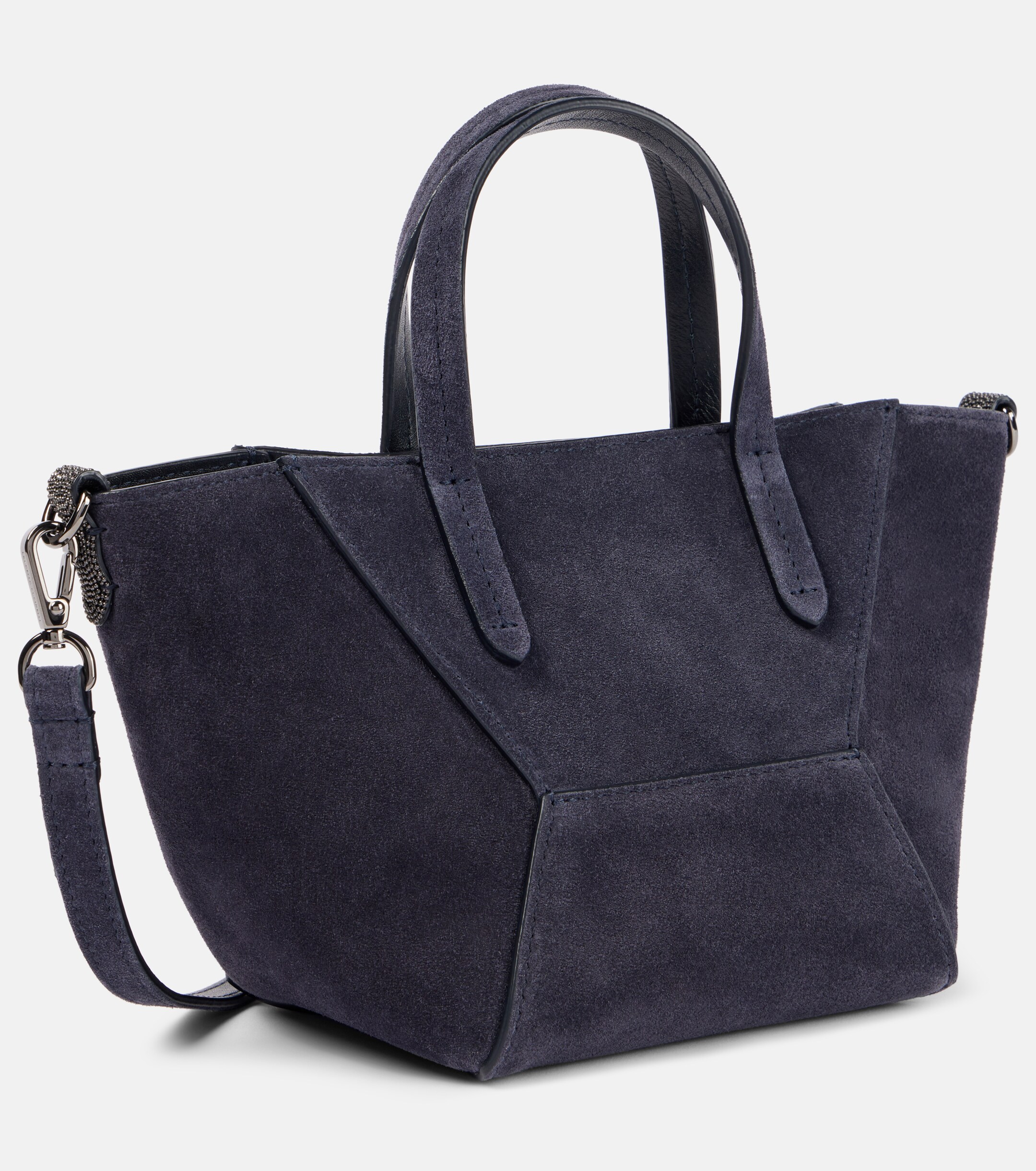 Brunello Cucinelli Monili suede tote bag