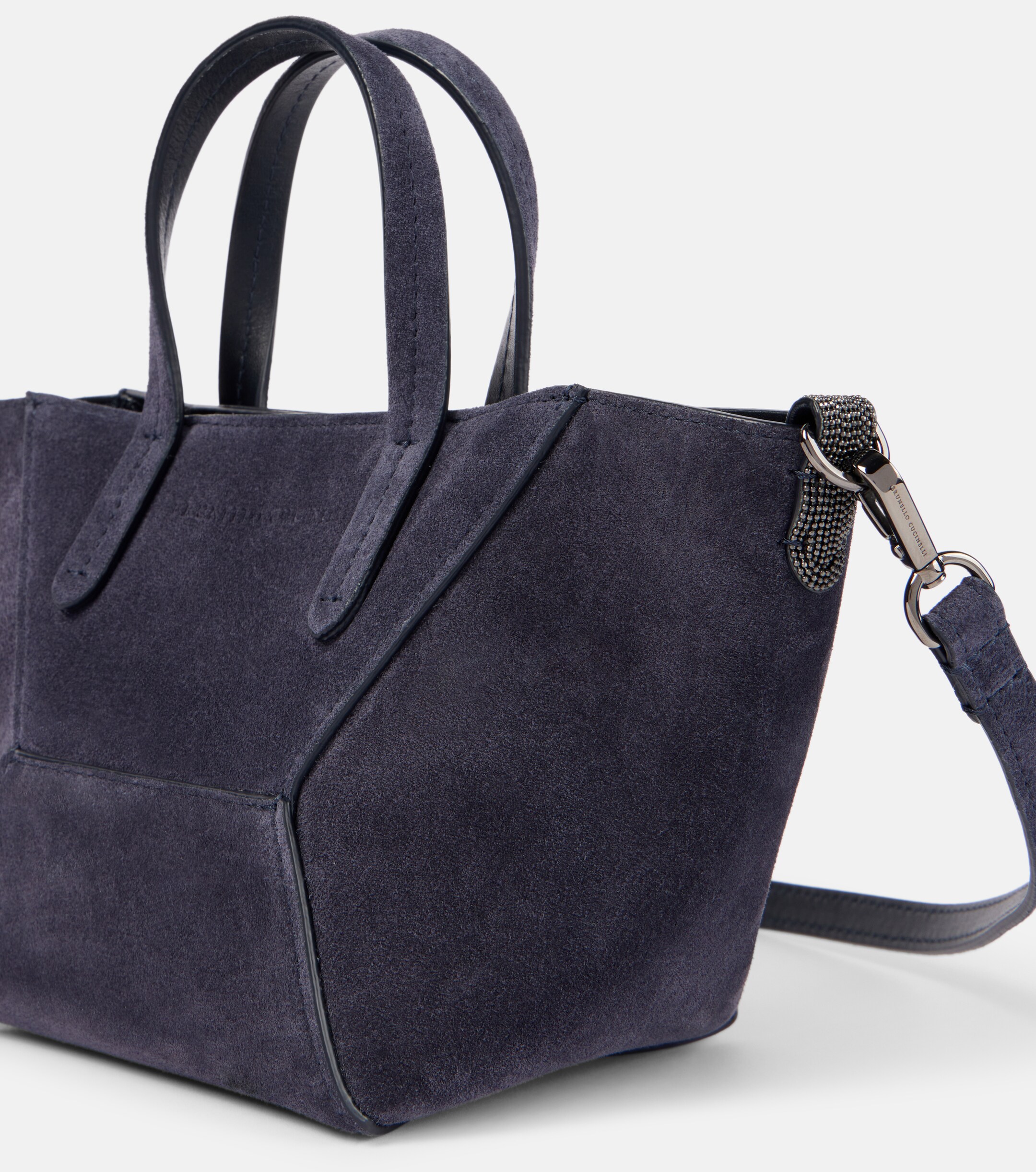 Brunello Cucinelli Monili suede tote bag