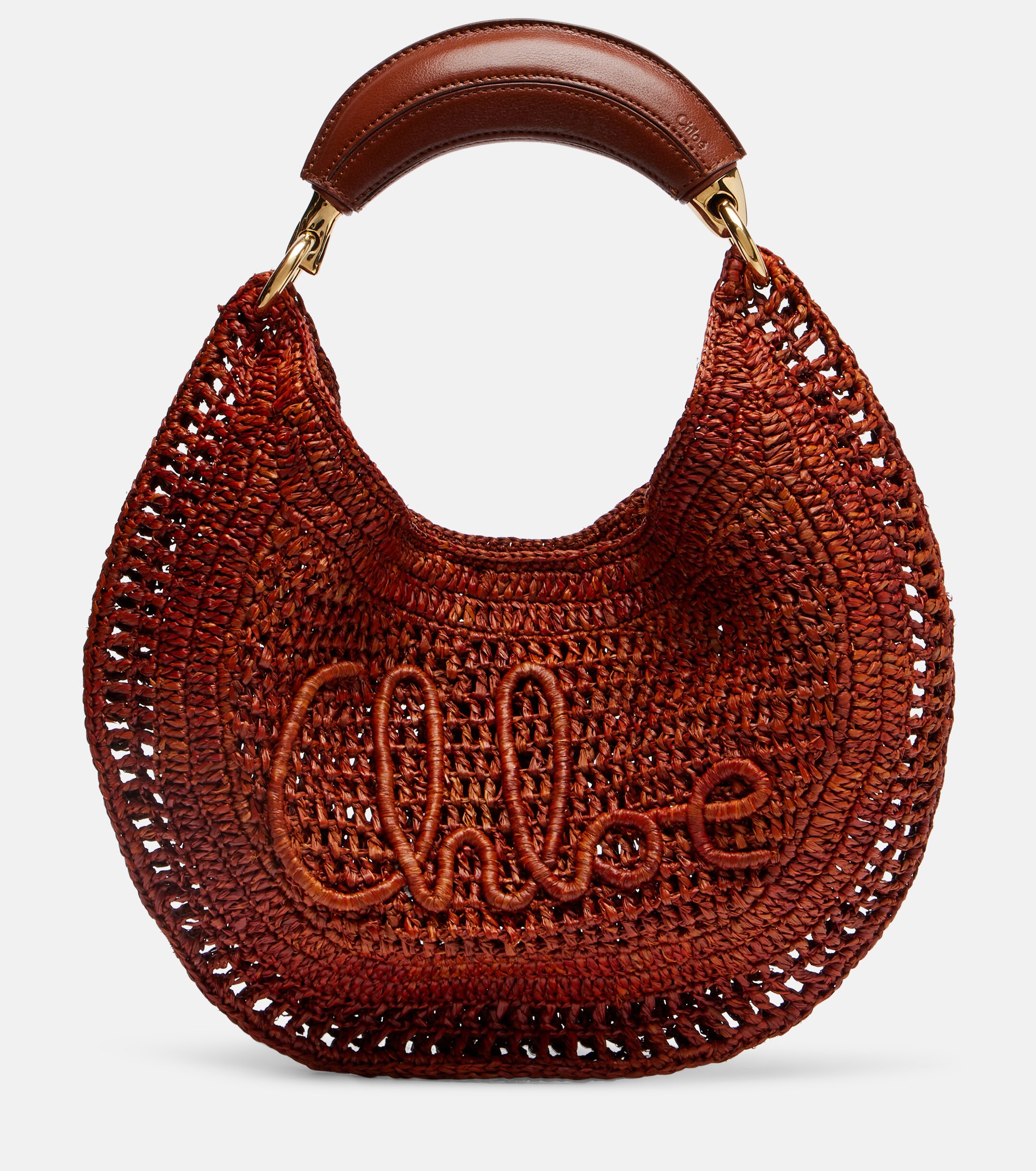 Chloé x Made For A Woman Summer Banana Small raffia shoulder bag