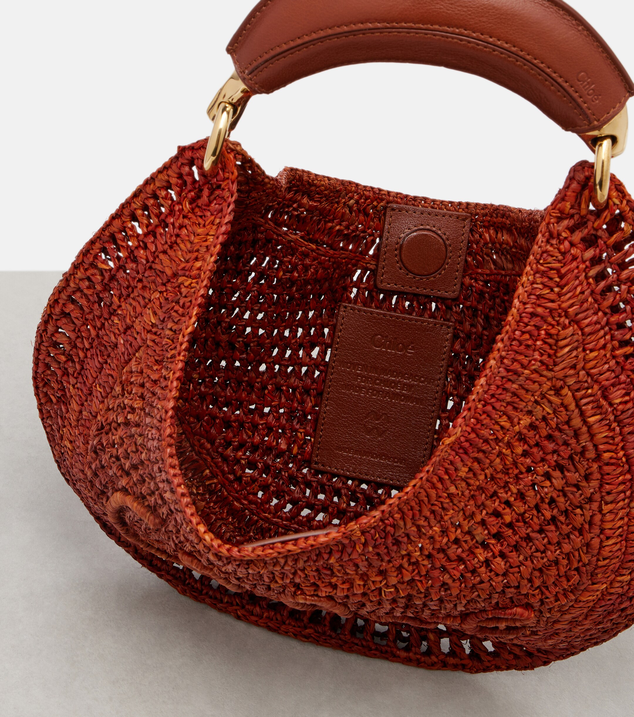 Chloé x Made For A Woman Summer Banana Small raffia shoulder bag