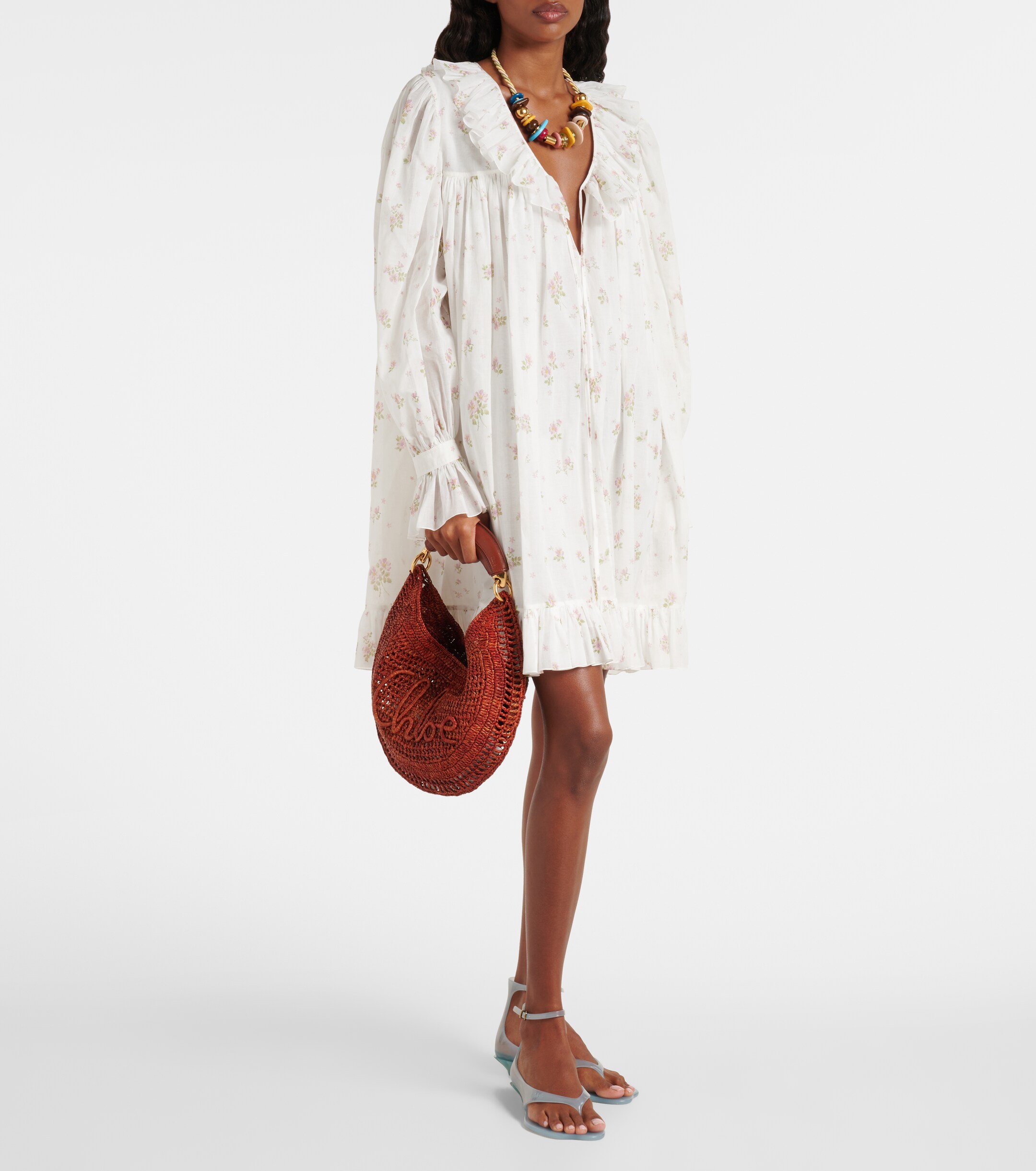 Chloé x Made For A Woman Summer Banana Small raffia shoulder bag