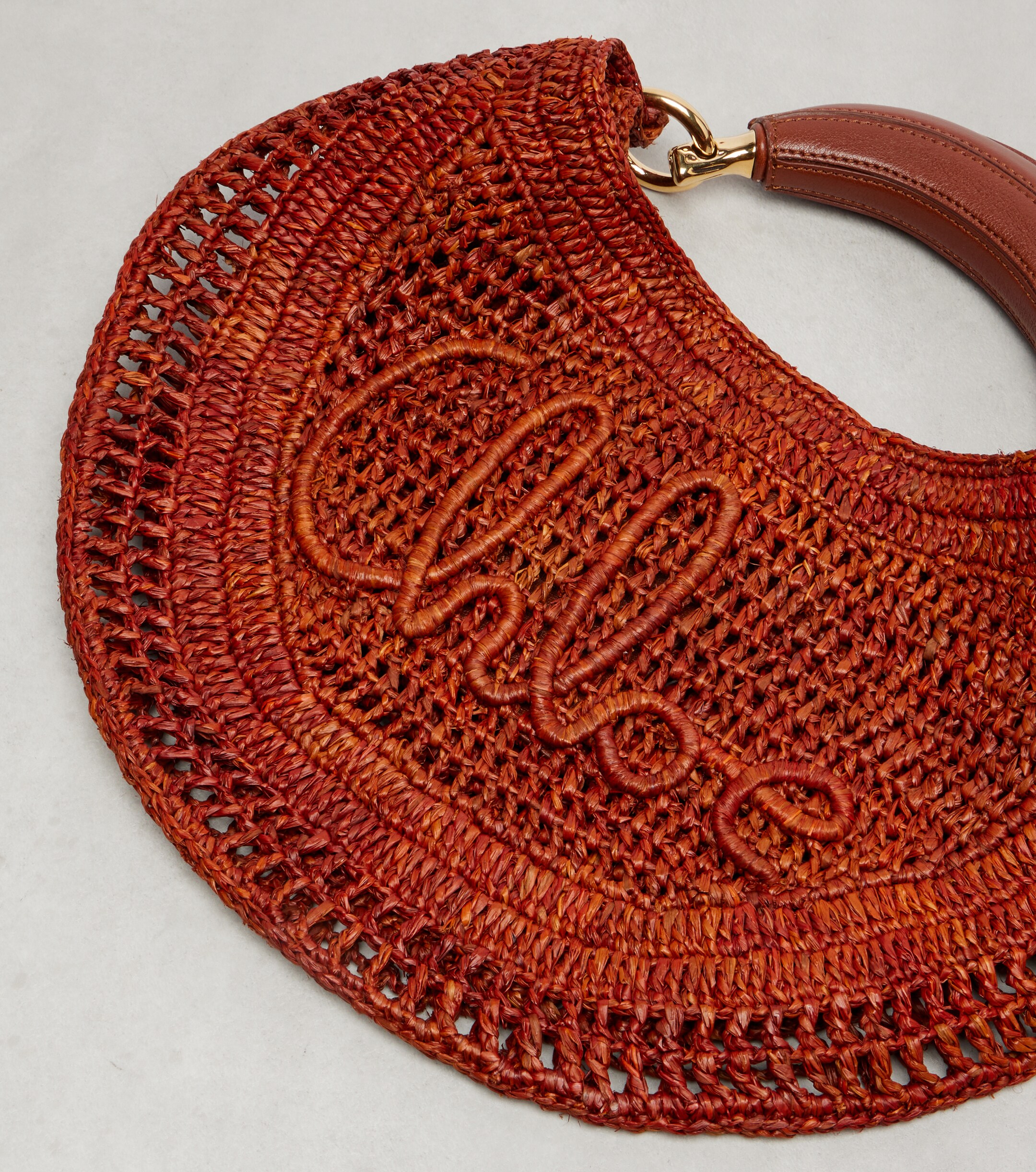 Chloé x Made For A Woman Summer Banana Small raffia shoulder bag