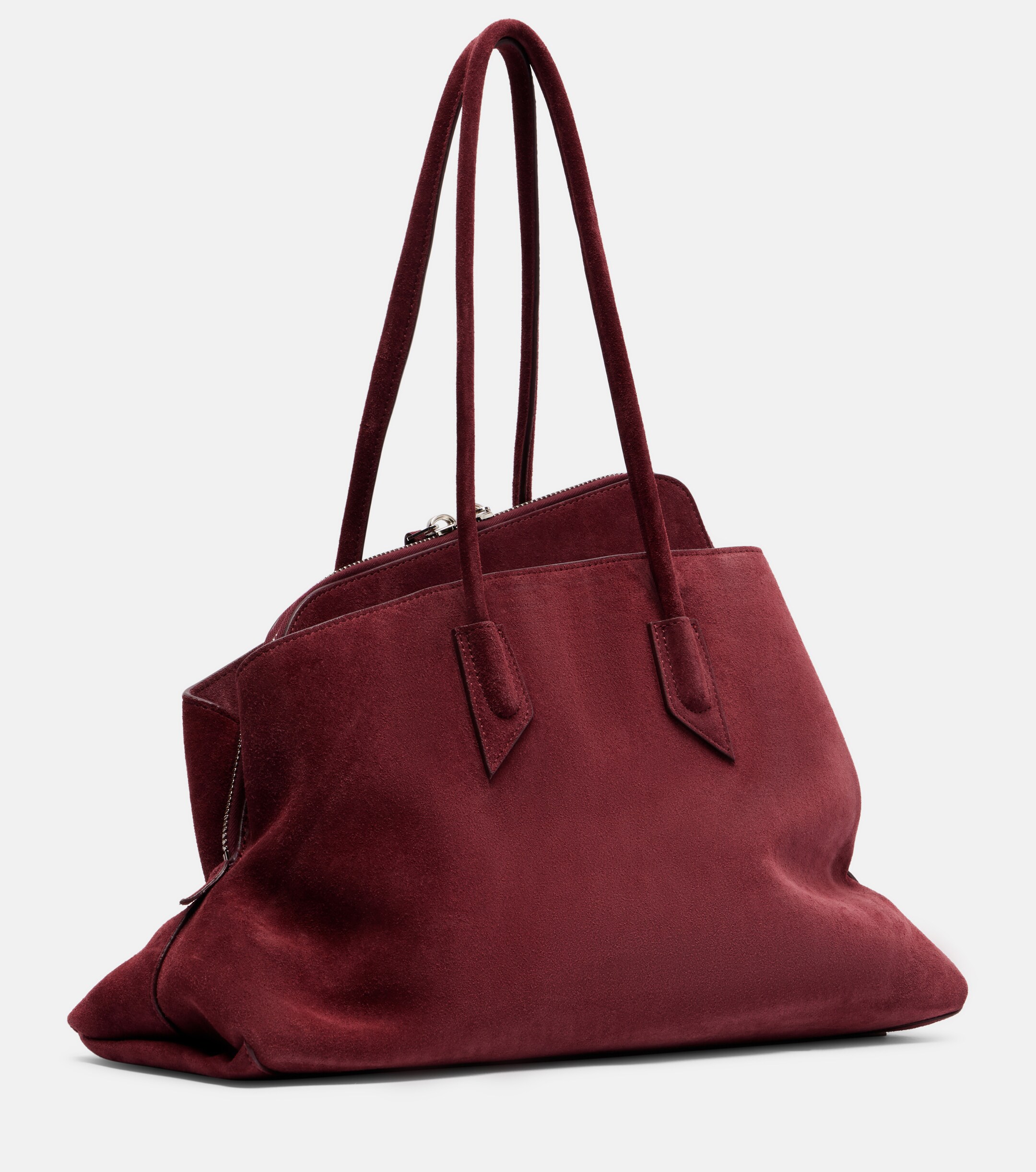 THE ATTICO La Passeggiata Medium suede tote bag