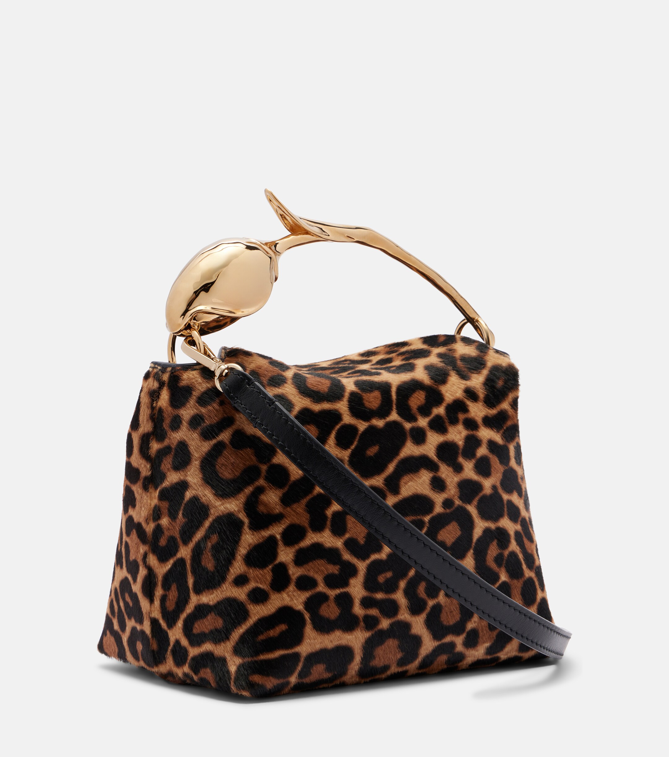 Erdem Bloom Mini calf hair top-handle bag